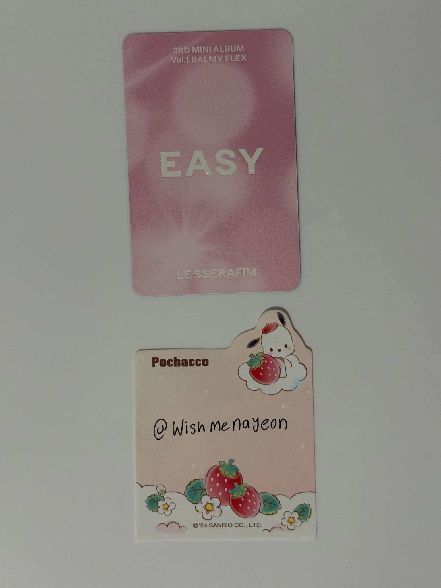 LE SSERAFIM Sakura LE SSERAFIM - Sakura - EASY Album album photocard balmy flex ver listing photo 2
