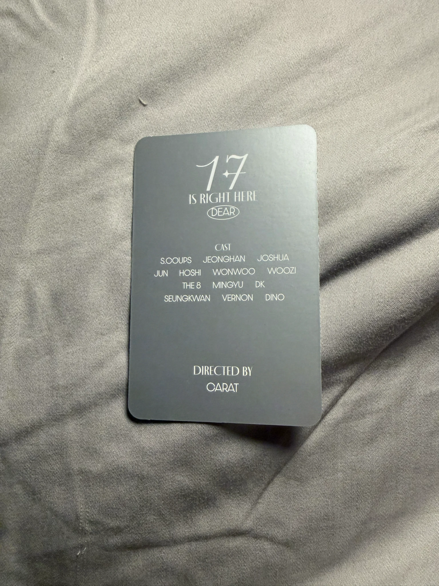 SEVENTEEN Jeonghan SEVENTEEN - Jeonghan - 17 IS RIGHT HERE Album album photocard dear version listing photo 2