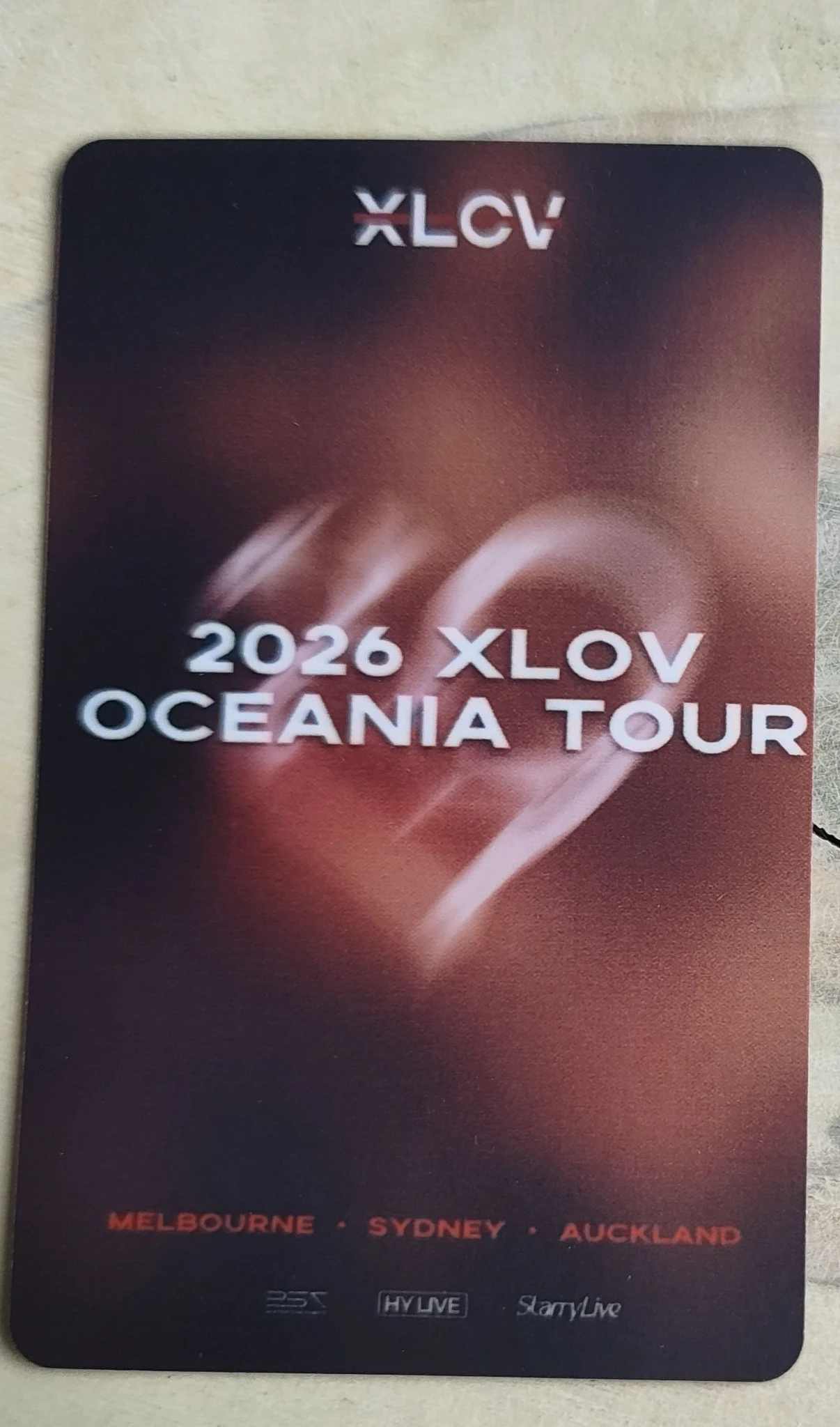 XLOV Wumuti XLOV - Wumuti - XLOV - Oceania Tour Event melbourne photocard set concert benefit listing photo 2