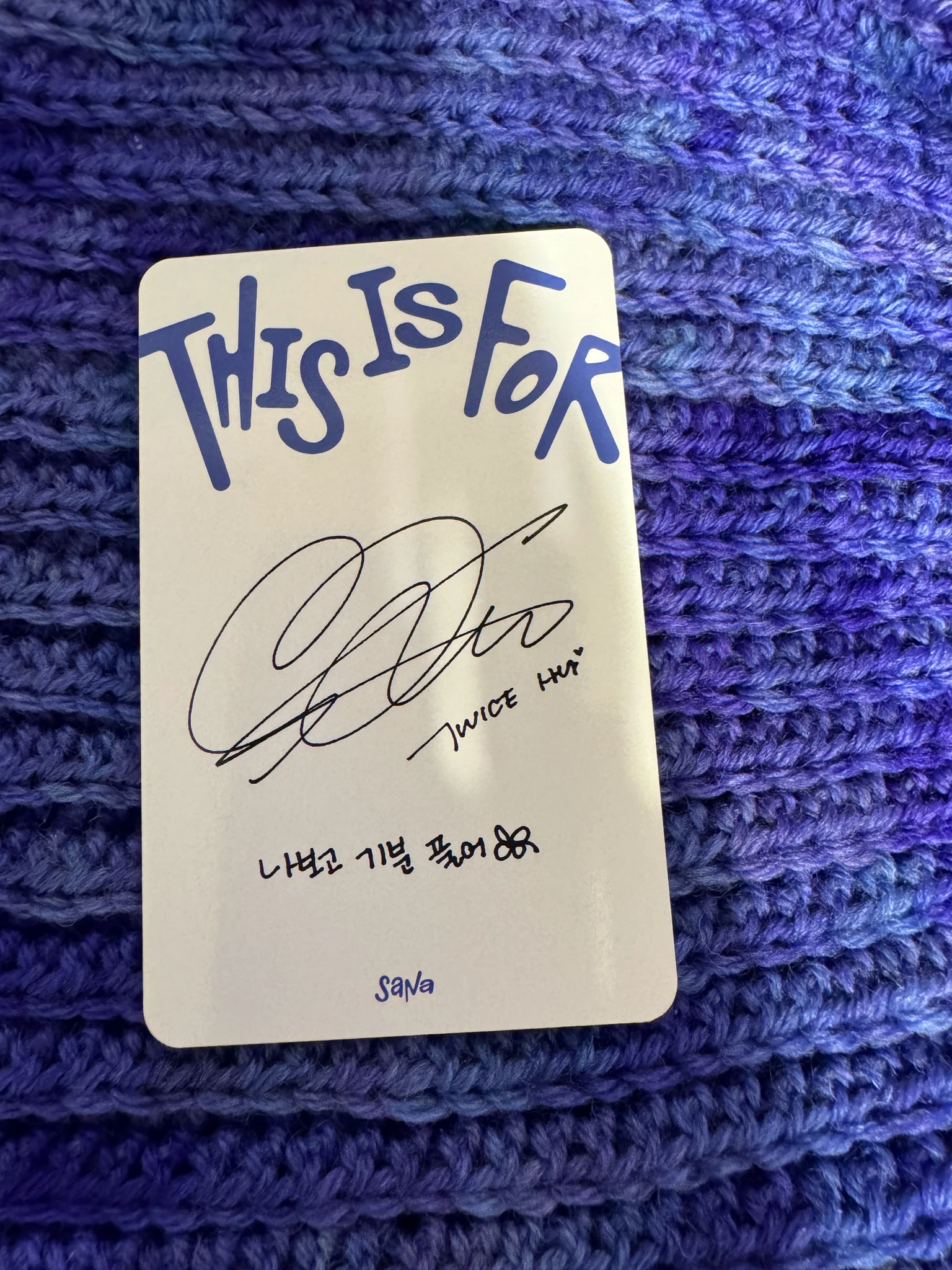 TWICE Sana TWICE-Sana-Album-this is for listing photo 2