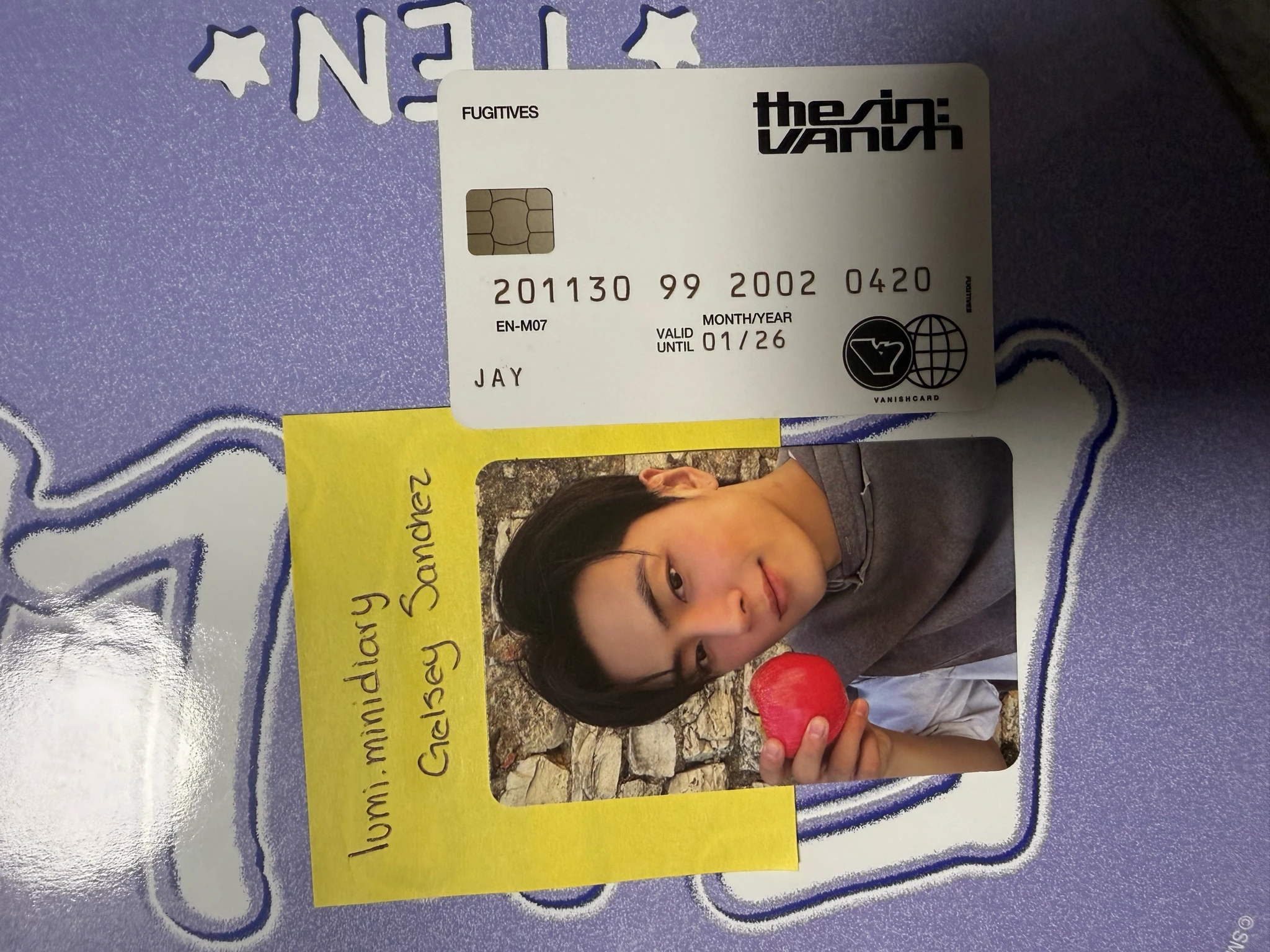 ENHYPEN Jay ENHYPEN - Jay - THE SIN: VANISH Album album photocard korean album fugitives version listing photo 2