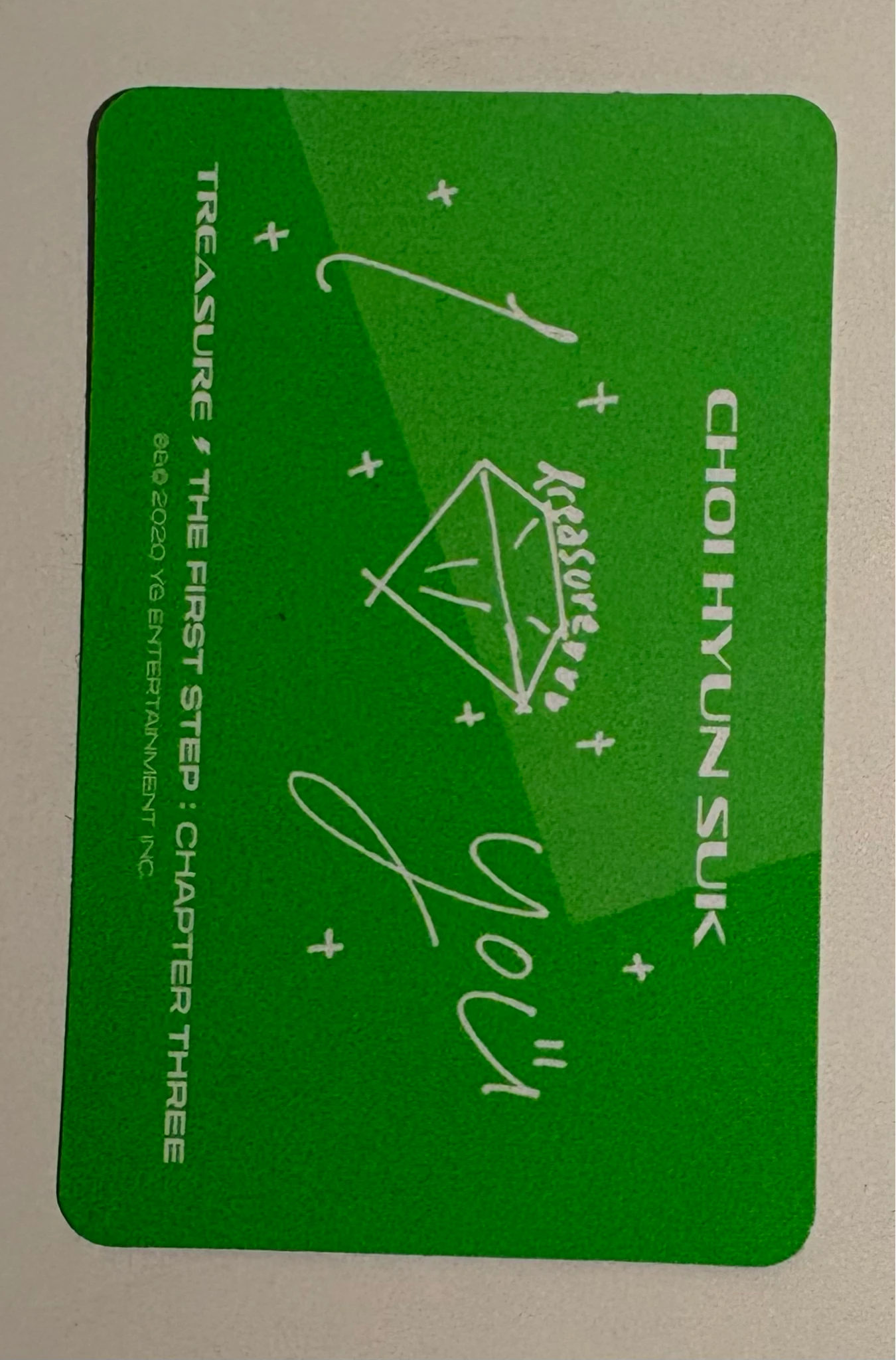 TREASURE Choi Hyunsuk TREASURE - Choi Hyunsuk - THE FIRST STEP: CHAPTER THREE Album album photocard white version version 1 listing photo 2