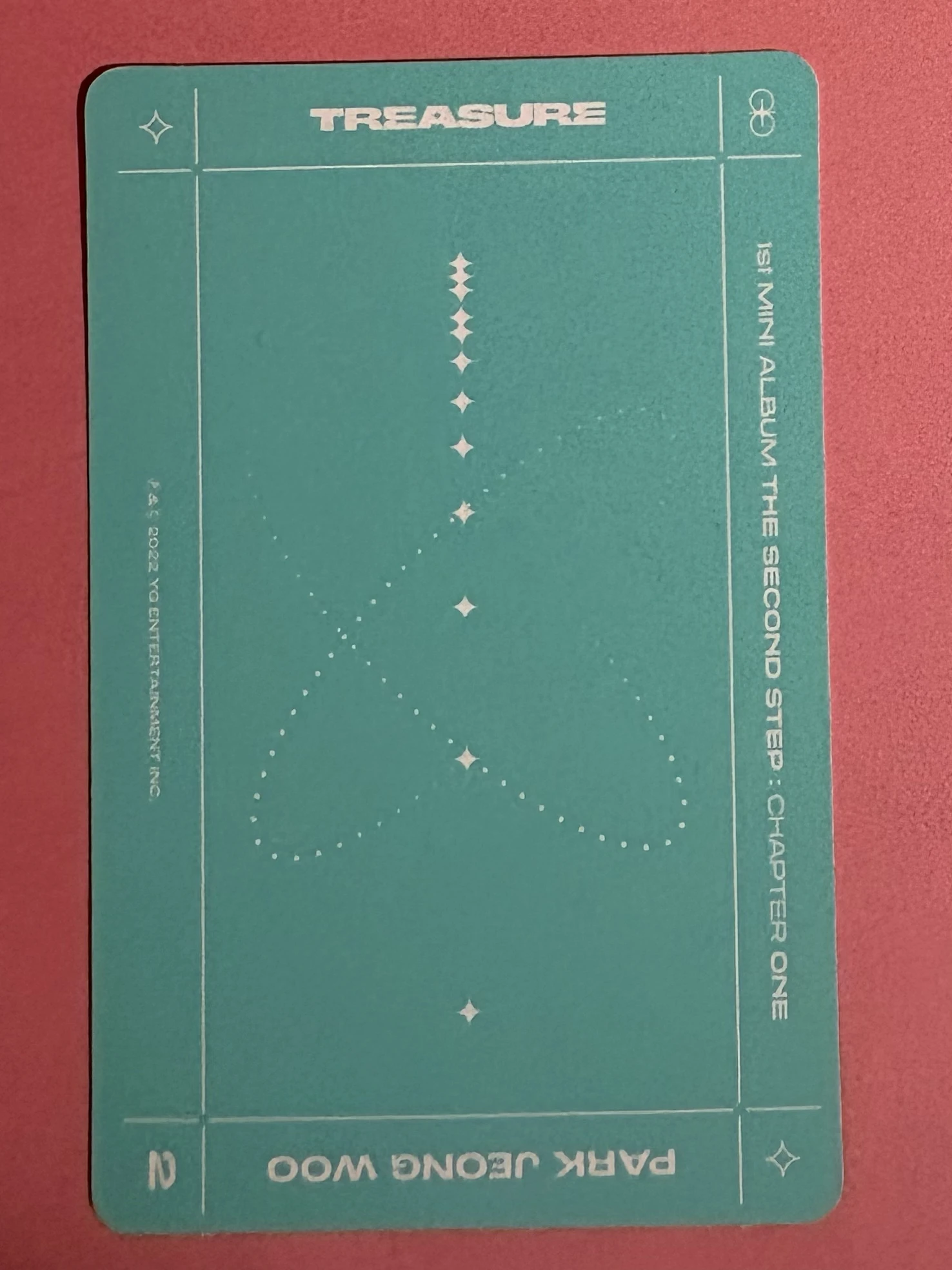 TREASURE Park Jeongwoo TREASURE - Park Jeongwoo - THE SECOND STEP : CHAPTER ONE Album album photocard green version selfie listing photo 2