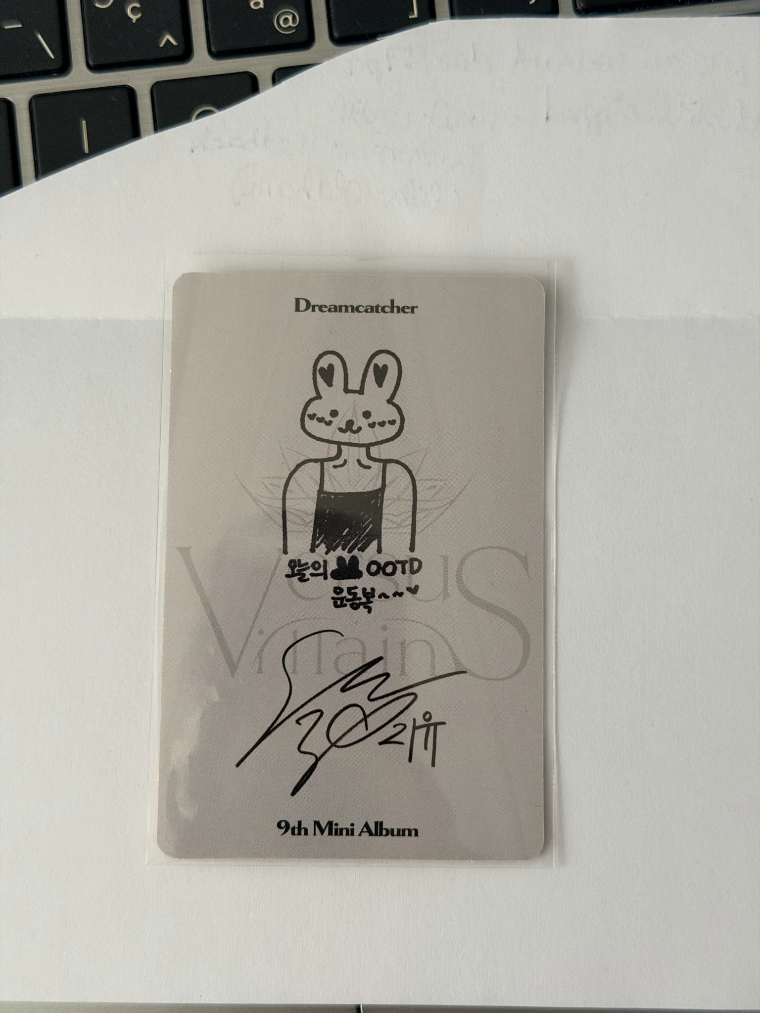 Dreamcatcher JiU Dreamcatcher - JiU - VillainS Album album photocard korean album U version R version S version E version listing photo 2