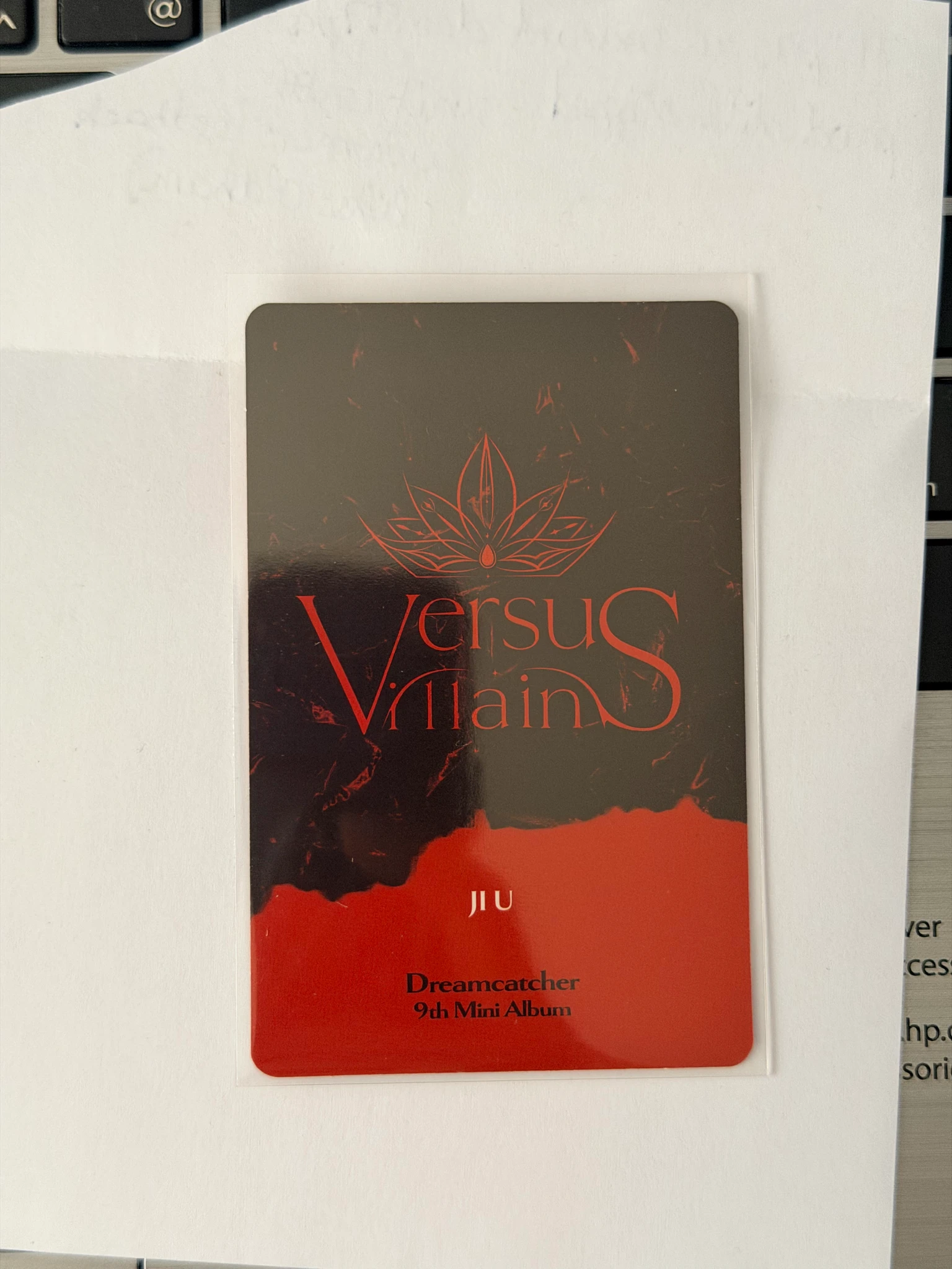 Dreamcatcher JiU Dreamcatcher - JiU - VillainS Album C version korean album album photocard listing photo 2