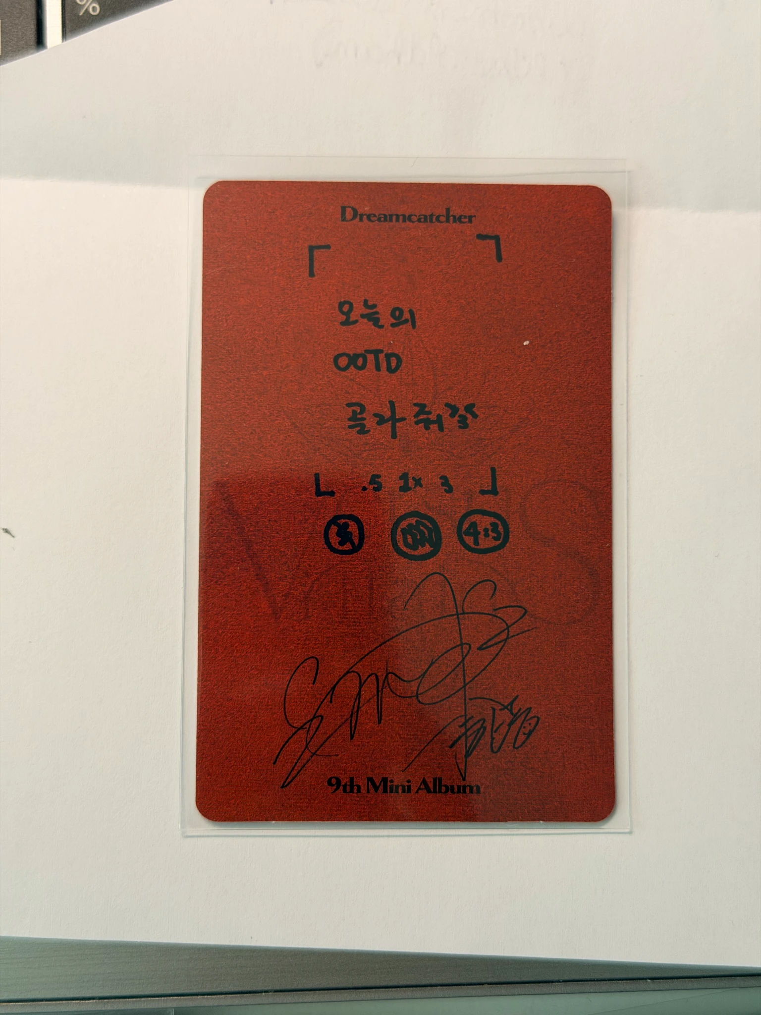 Dreamcatcher Handong Dreamcatcher - Handong - VillainS Album album photocard korean album U version R version S version E version listing photo 2