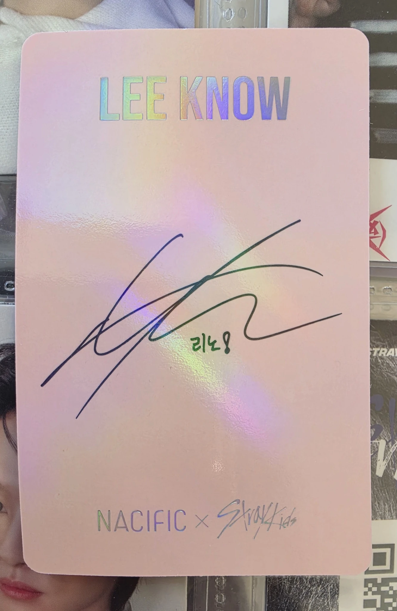Stray Kids Lee Know Stray Kids - Lee Know - NACIFIC  x Stray Kids Other brand collaboration nacific round 3 holographic (hologram) listing photo 2