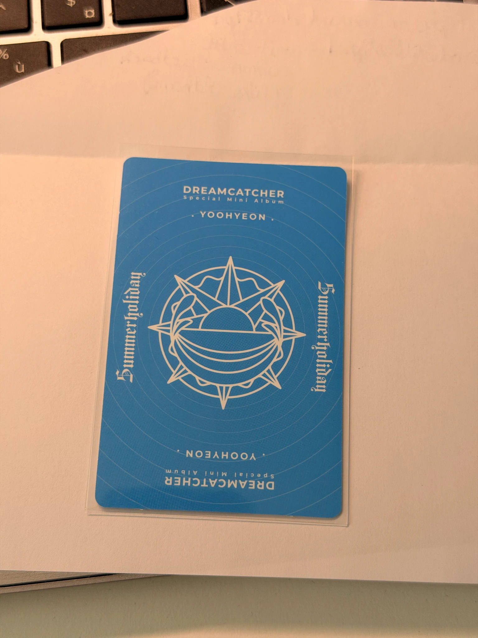 Dreamcatcher Yoohyeon Dreamcatcher - Yoohyeon - Summer Holiday Album blue back album photocard listing photo 2