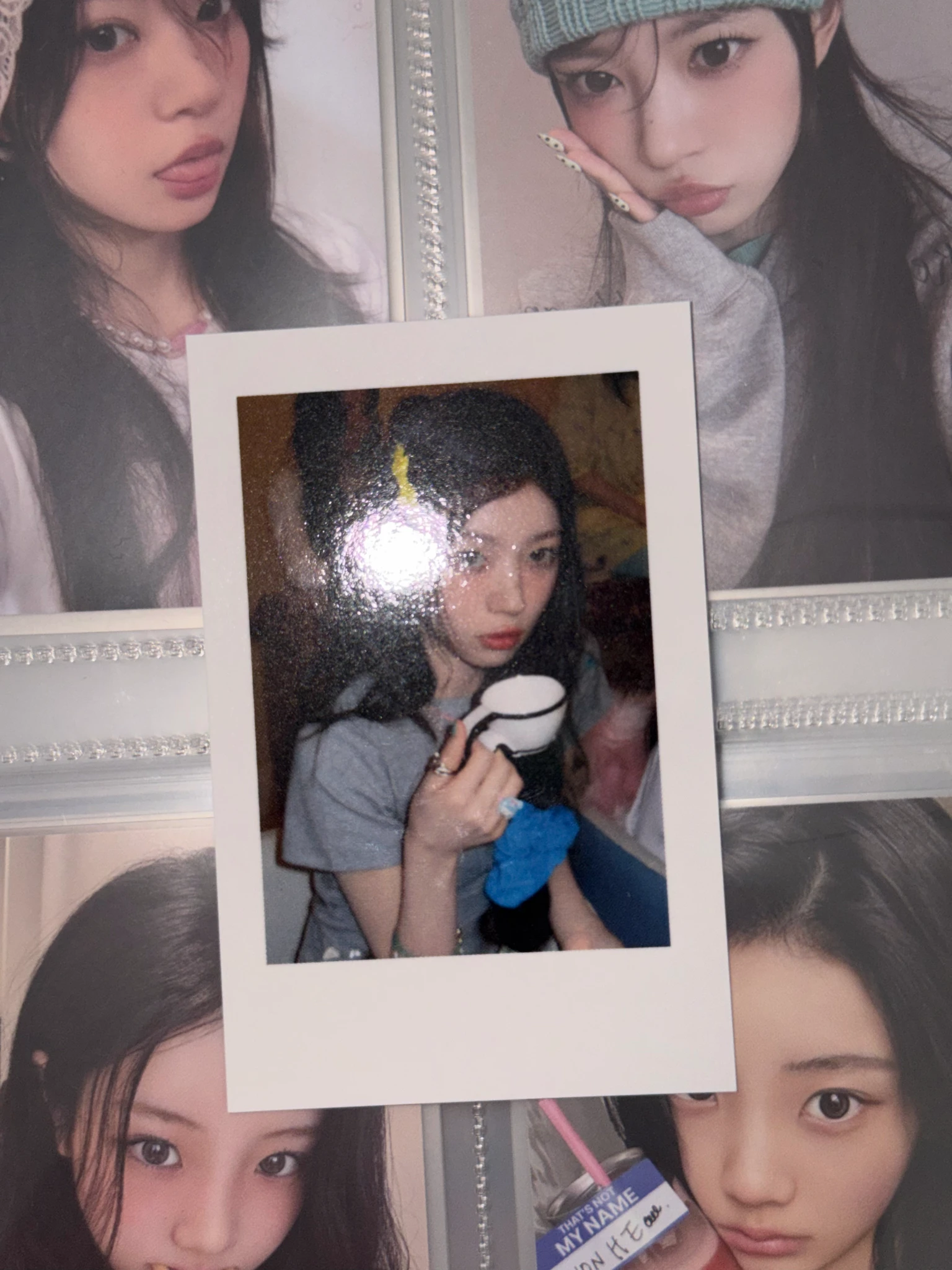ILLIT Moka ILLIT - Moka - MAMIHLAPINATAPAI Album pob (pre-order benefit) polaroid blue dream media (bdm) listing photo 2