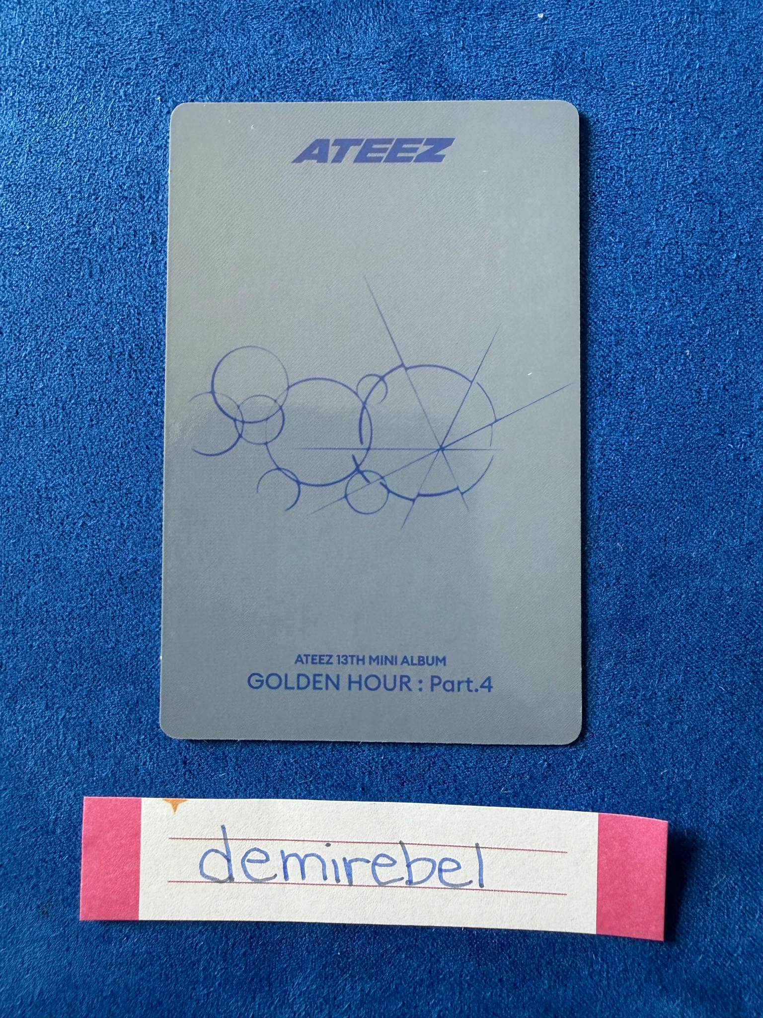 ATEEZ Hongjoong ATEEZ - Hongjoong - Golden Hour : Part.4 Album pob (pre-order benefit) toktoq listing photo 2