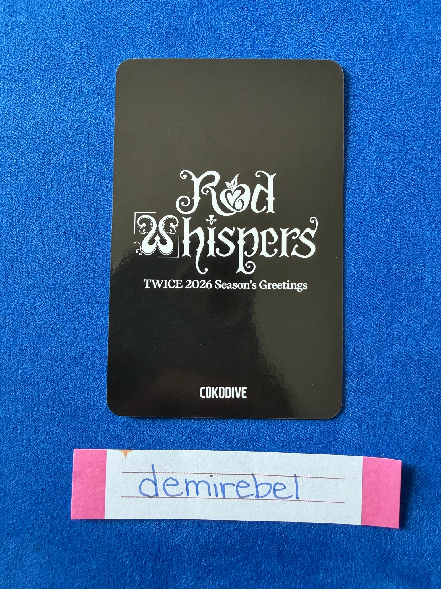 TWICE Jihyo TWICE - Jihyo - 2026 Season’s Greetings: RED WHISPERS Other pob (pre-order benefit) photocard set yes24 listing photo 2