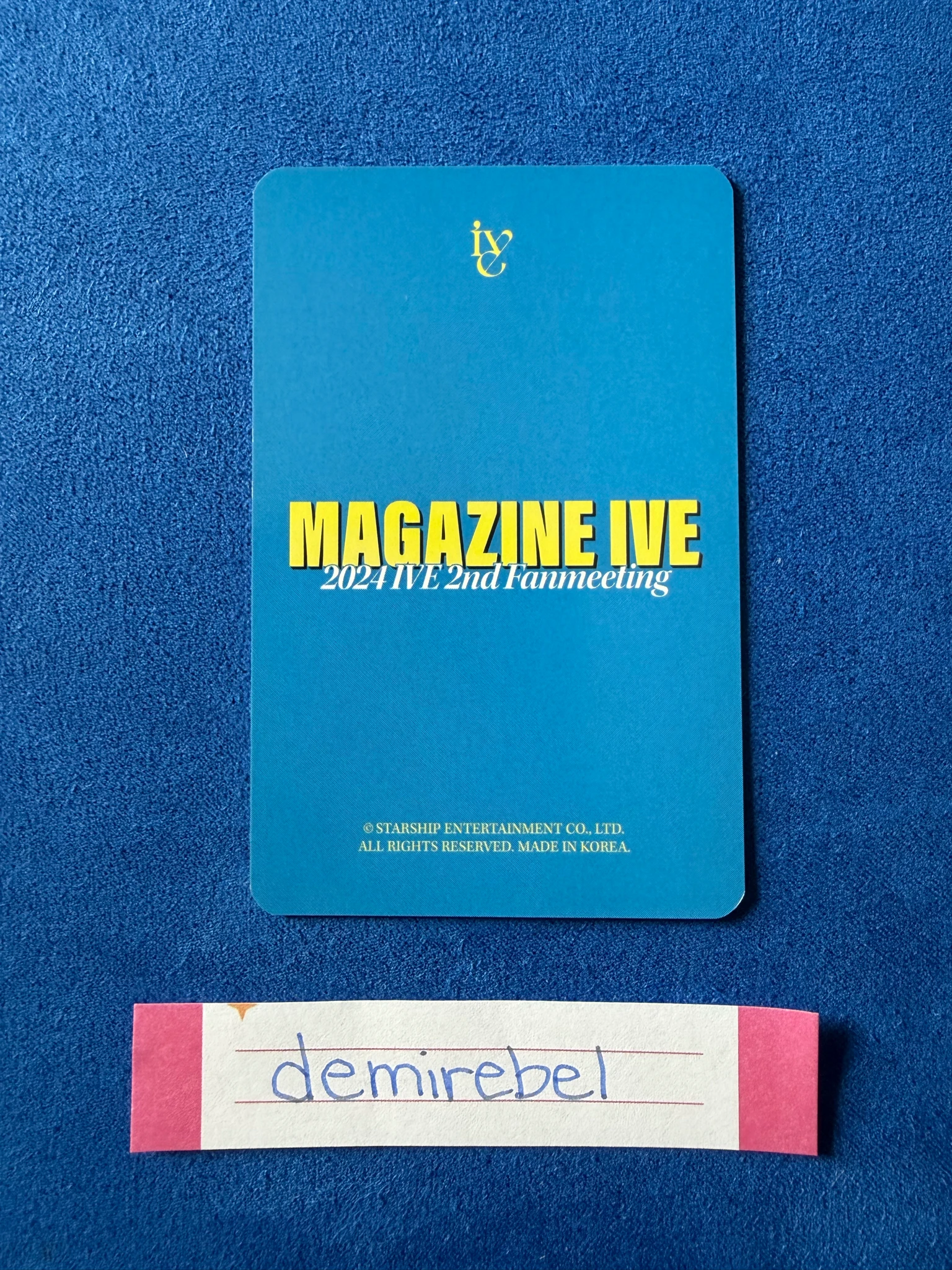 IVE IVE - Rei & Leeseo - Magazine IVE: 2nd Fanmeeting  Event fan meeting trading card listing photo 2