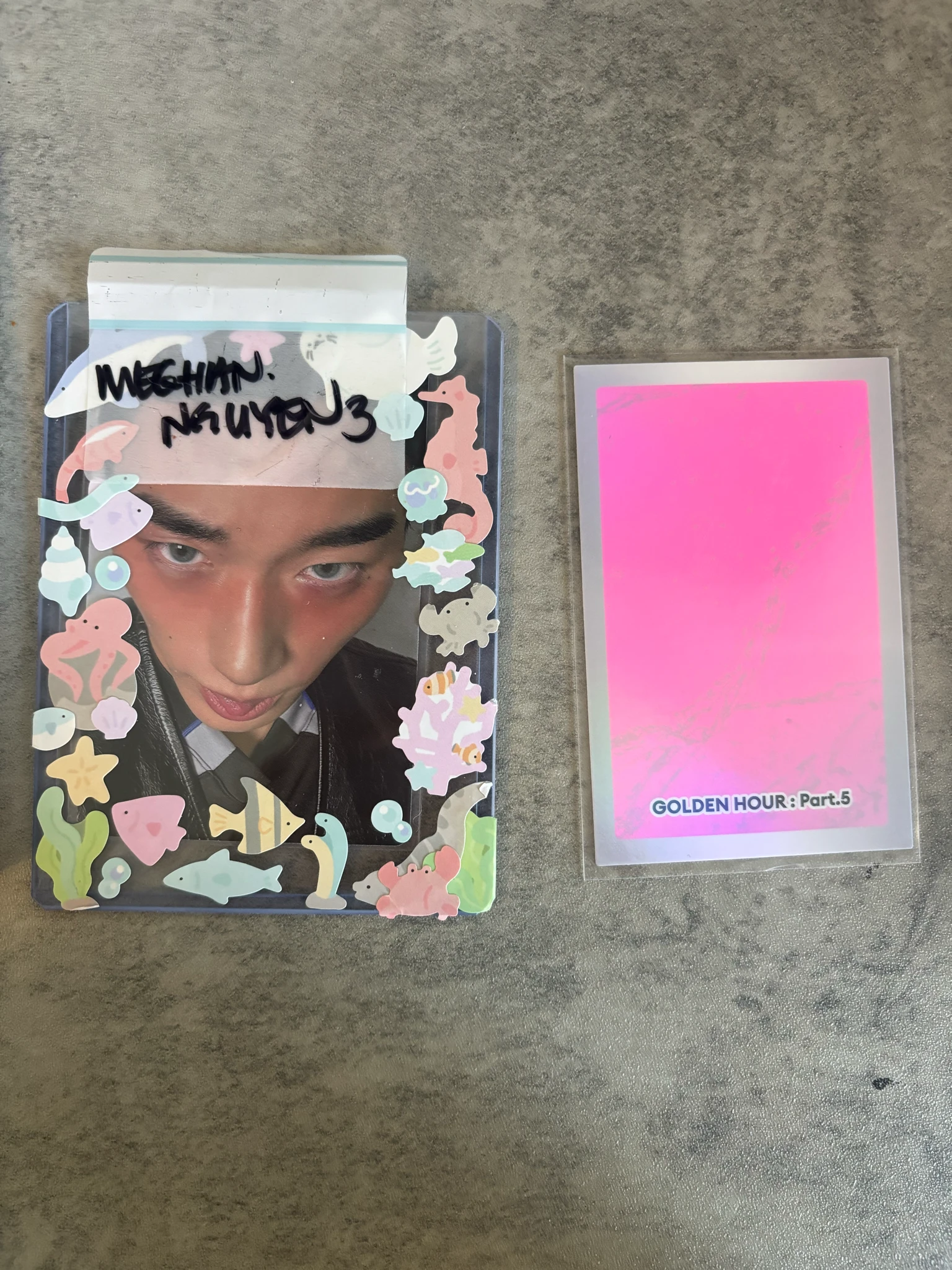 ATEEZ Yeosang ATEEZ - Yeosang - GOLDEN HOUR : Part.5 Album album photocard holographic (hologram) listing photo 2