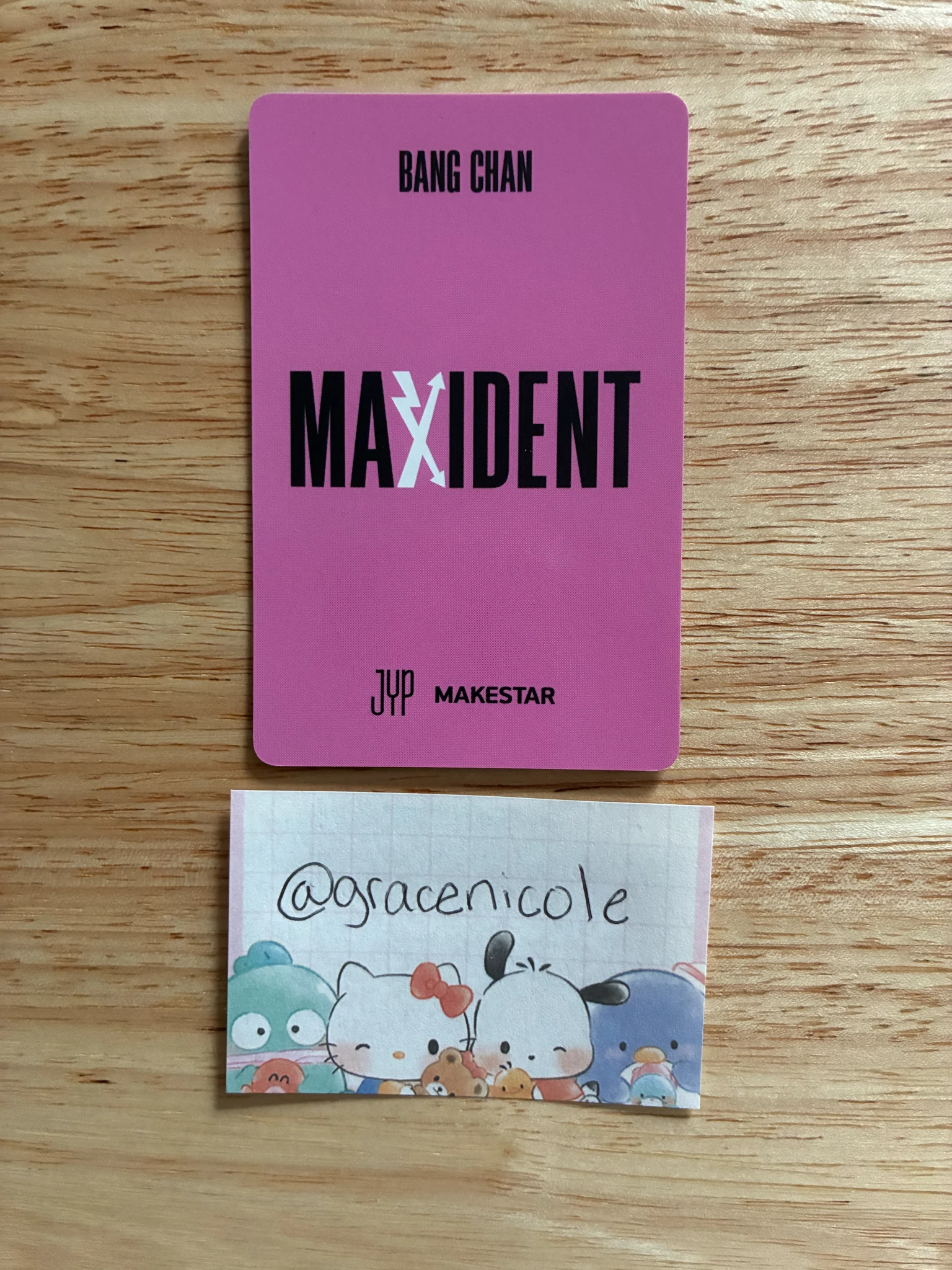 Stray Kids Bang Chan Stray Kids - Bang Chan - Maxident Album pre-order benefit (pob) makestar holographic (hologram) listing photo 2