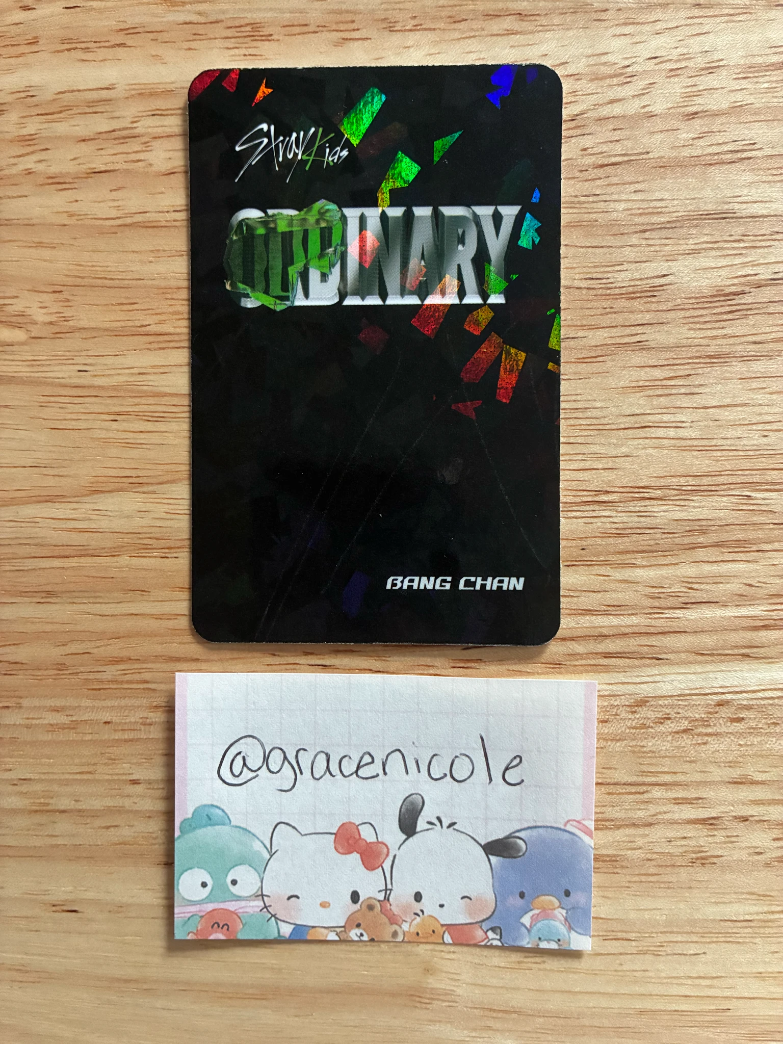 Stray Kids Bang Chan Stray Kids - Bang Chan - Oddinary Album pre-order benefit (pob) soundwave holographic (hologram) listing photo 2