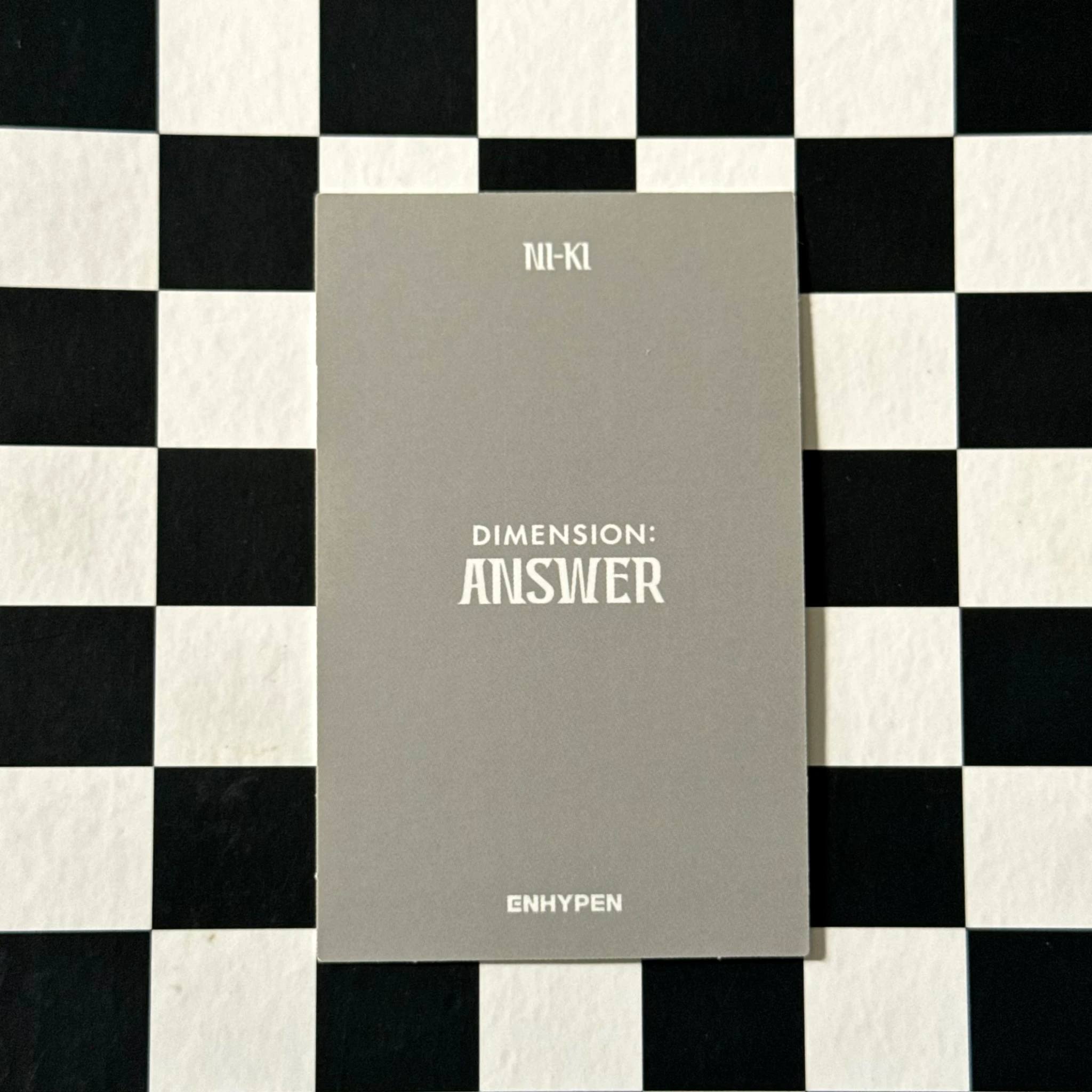 ENHYPEN Ni-ki ENHYPEN - Ni-ki - DIMENSION : ANSWER Album album photocard korean album no version listing photo 2