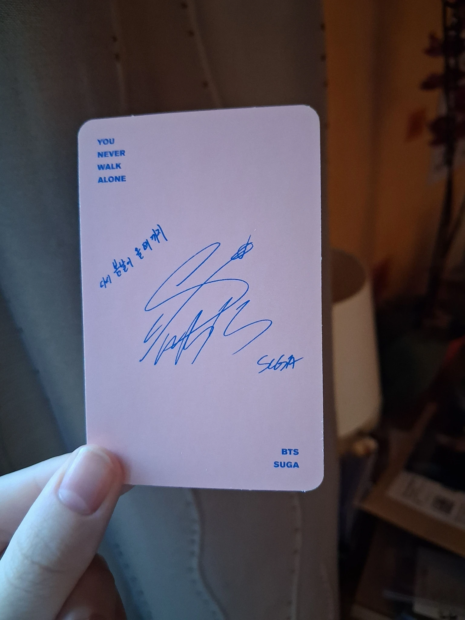 BTS SUGA BTS - SUGA - You Never Walk Alone Album album photocard listing photo 2