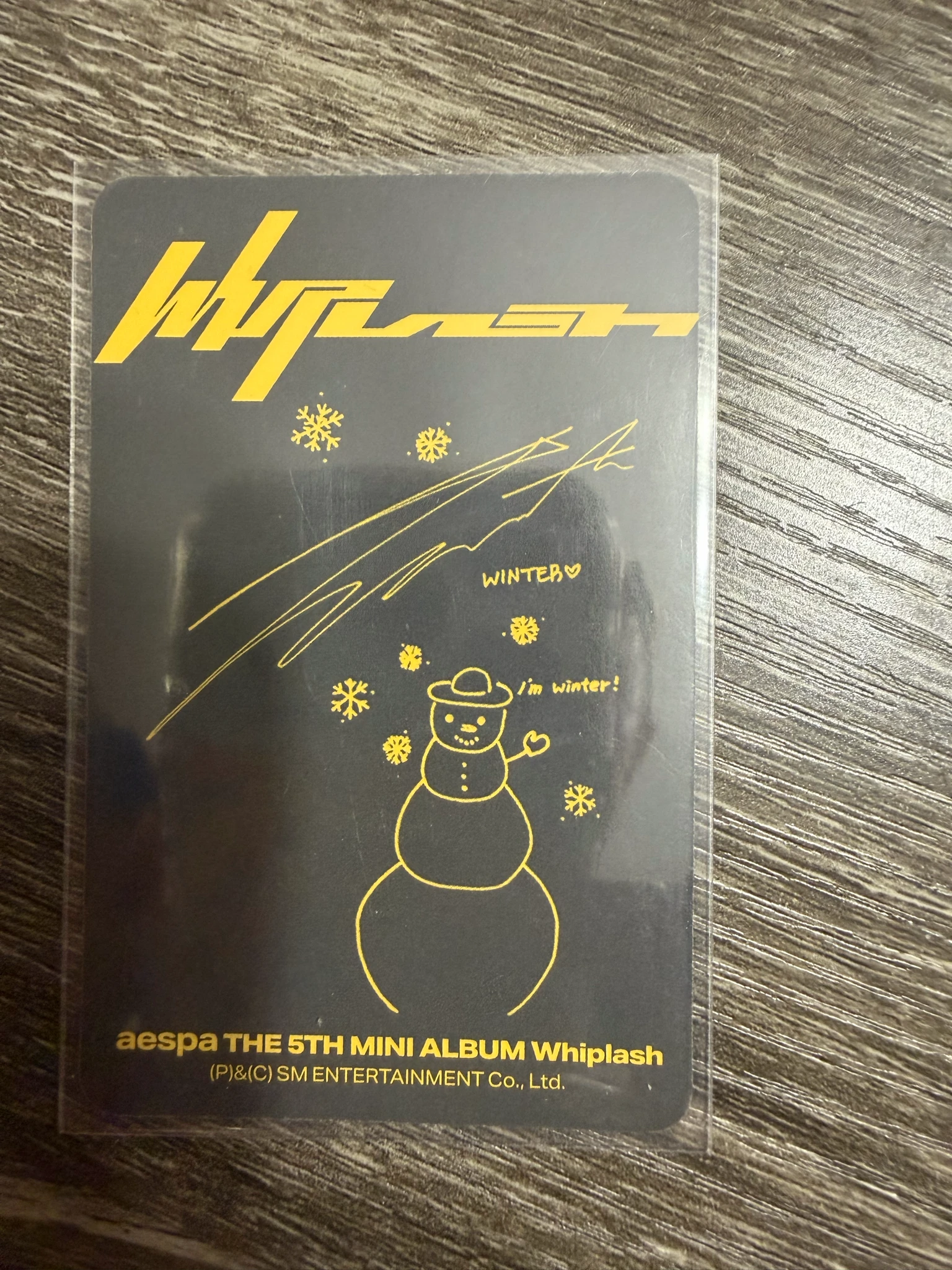 aespa Winter aespa - Winter - Whiplash Album smini version album photocard listing photo 2