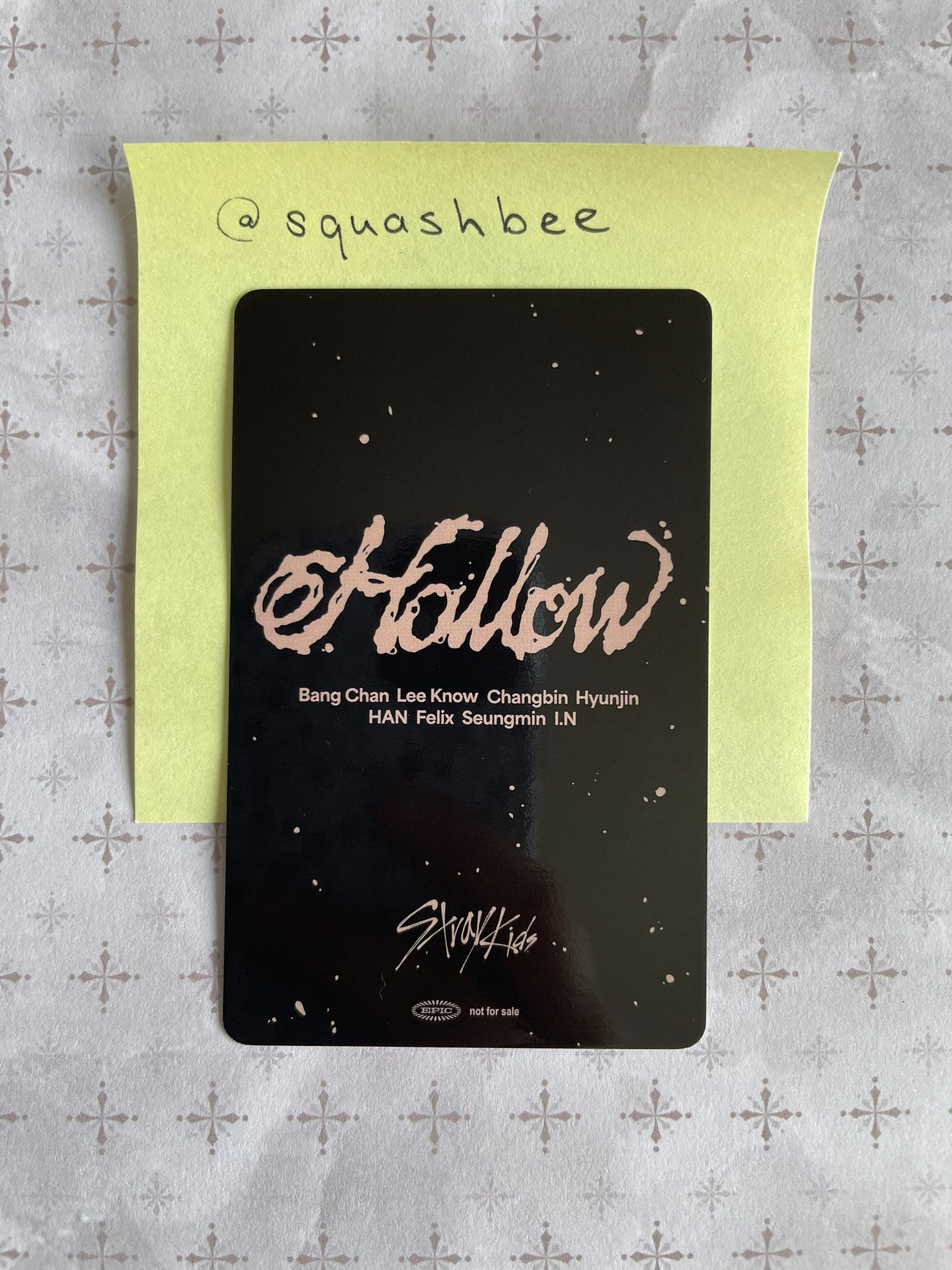 Stray Kids Stray Kids - I.N & Changbin - Hollow Album album photocard jpfc (japan fanclub) unit listing photo 2