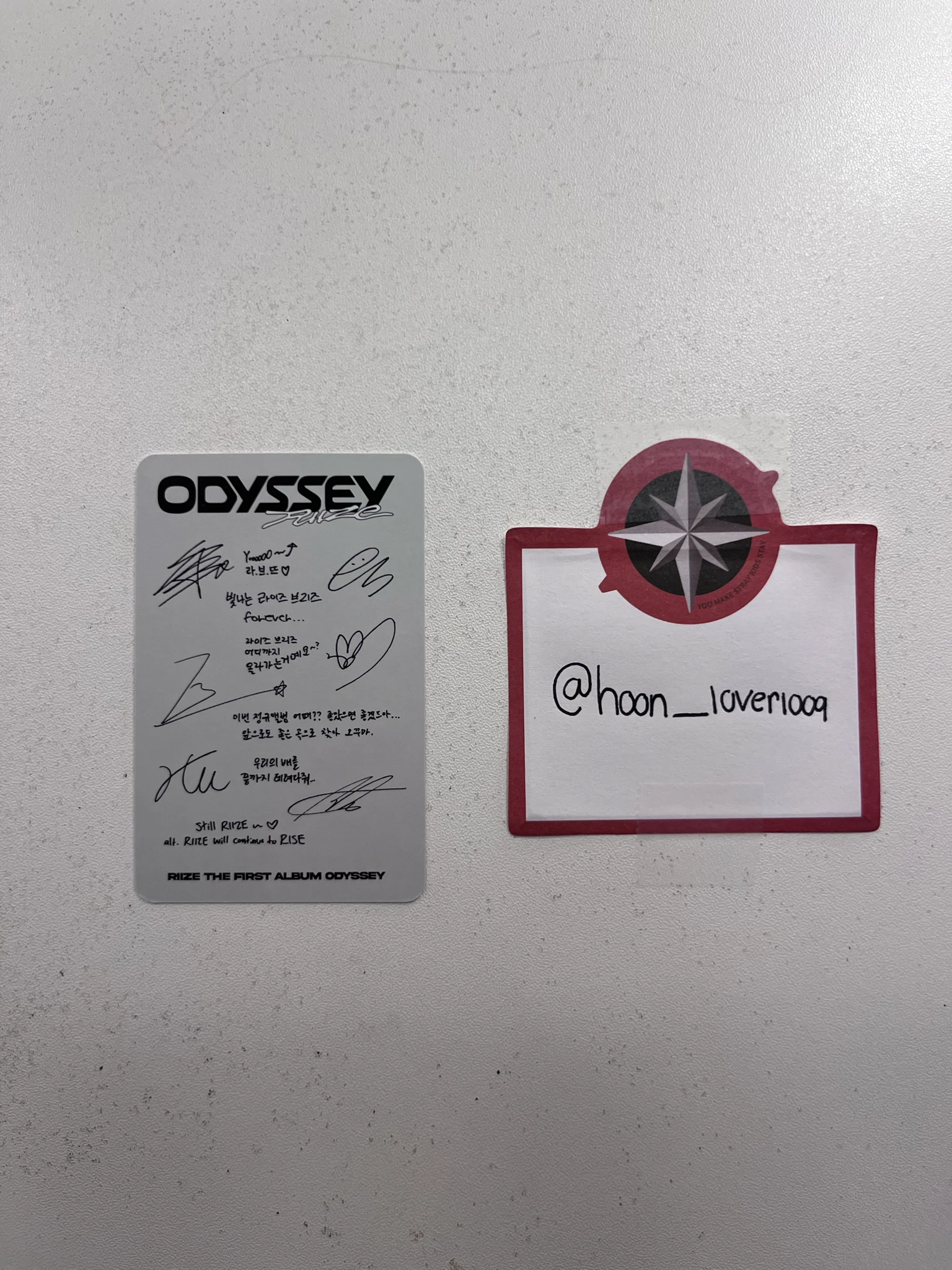 RIIZE  RIIZE  - Odyssey Album album photocard group photocard listing photo 2