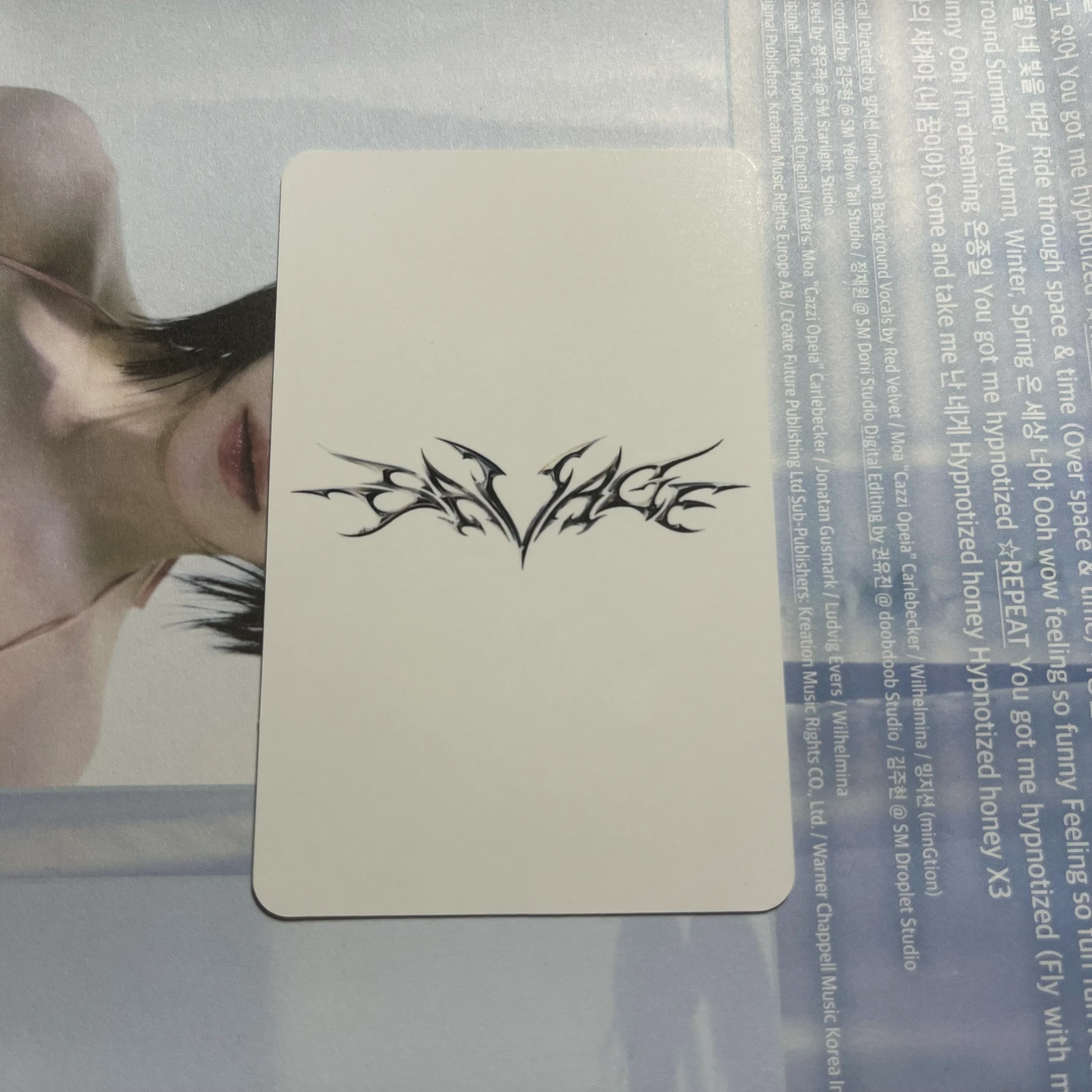 aespa Giselle aespa - Giselle - Savage Album album photocard P.O.S. version listing photo 2