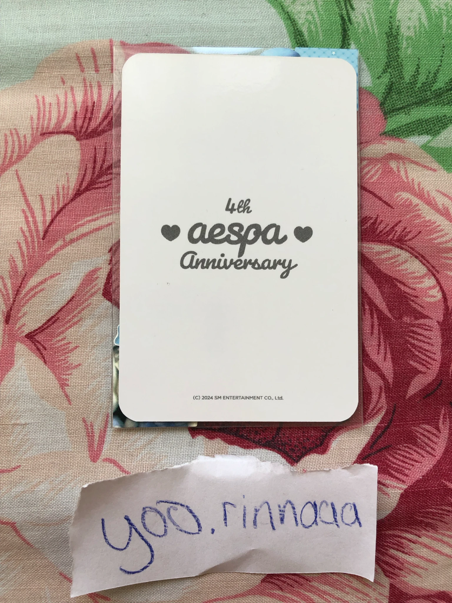 aespa Karina aespa - Karina - 4th Anniversary  Other merch photocard trading card 4th Anniversary B version listing photo 2