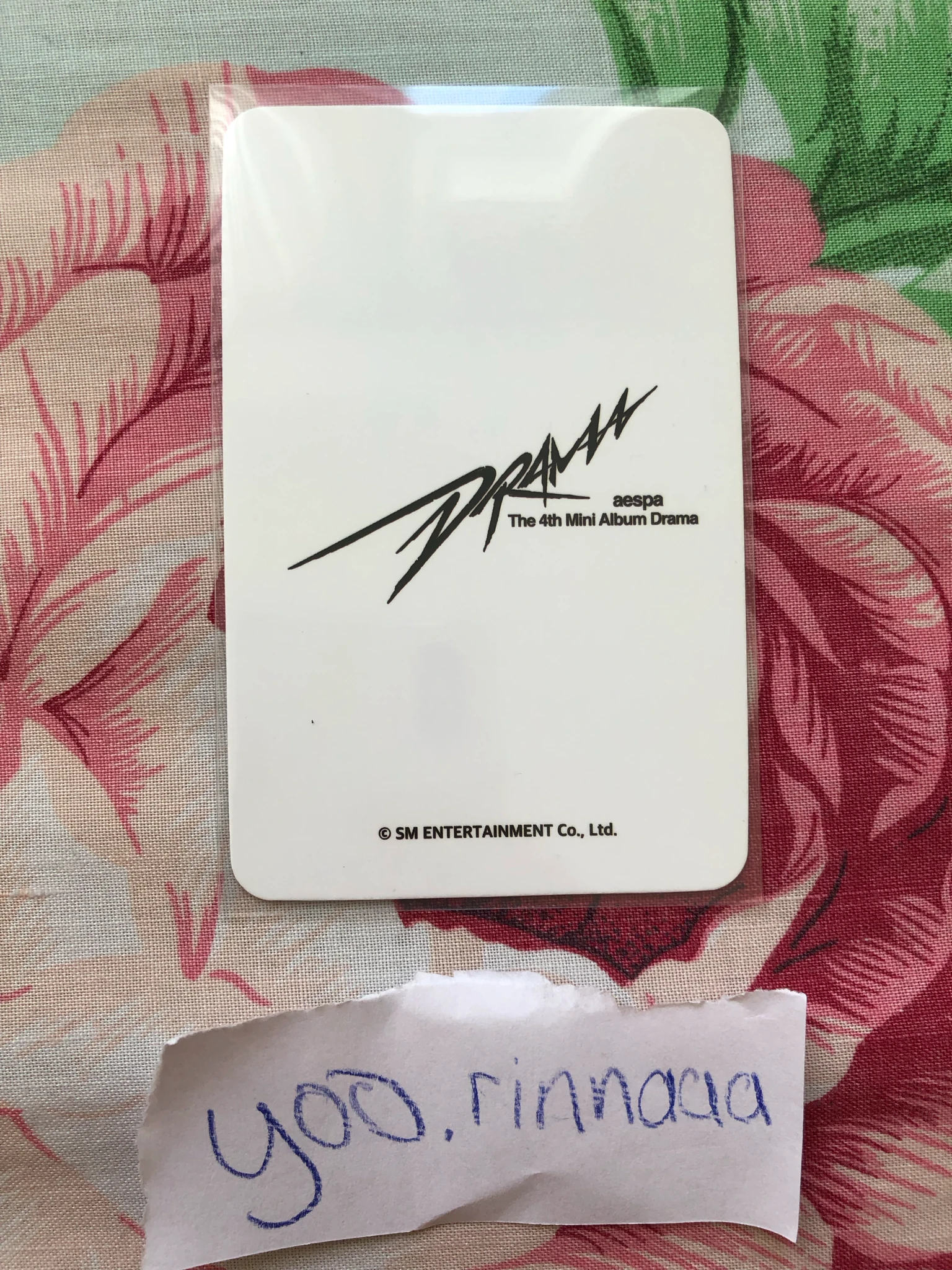 aespa Karina aespa - Karina - Drama Album pre-order benefit Kpopmerch listing photo 2