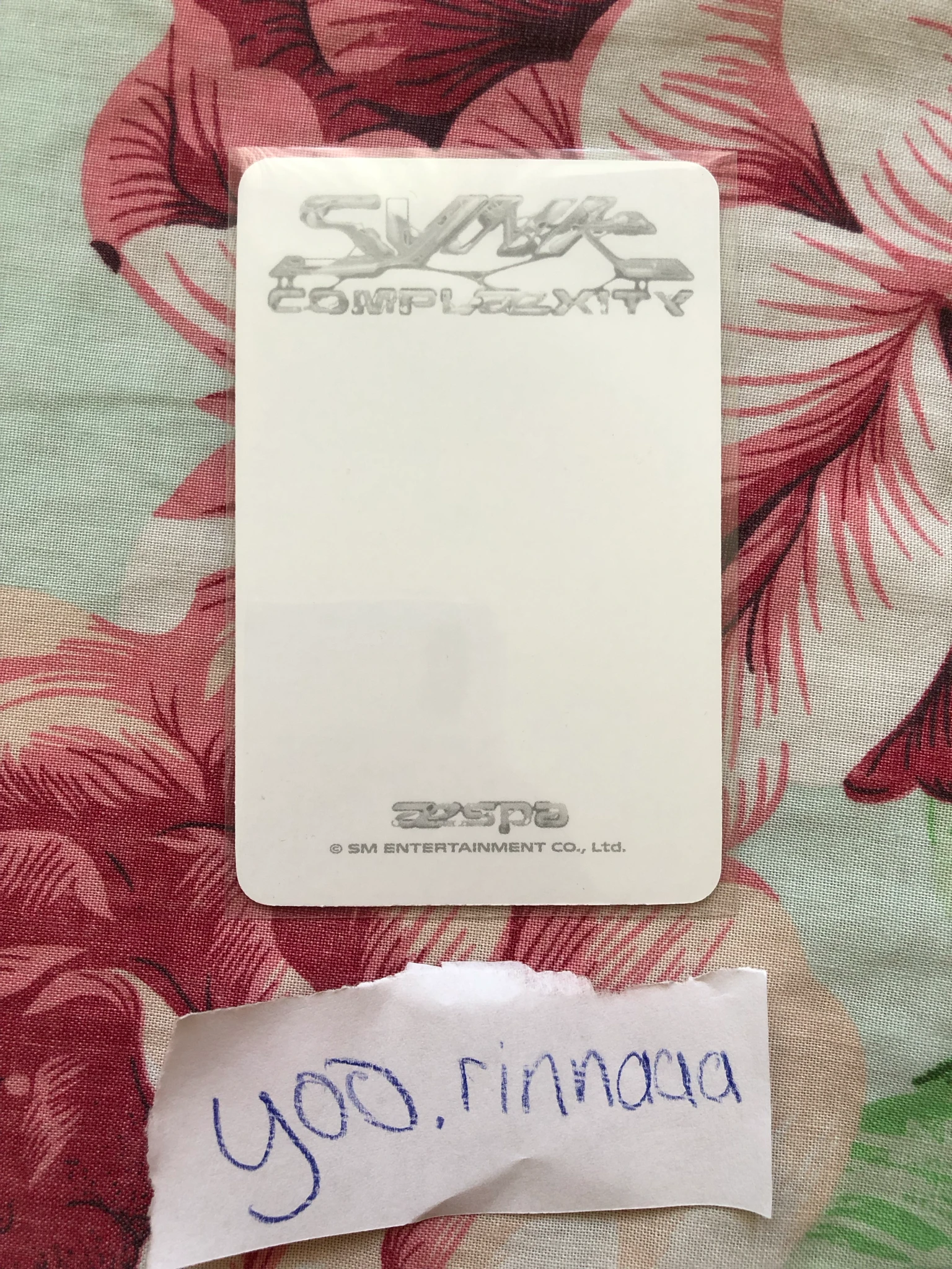 aespa Karina aespa - Karina - SYNK : COMPLæXITY Event trading card concert listing photo 2