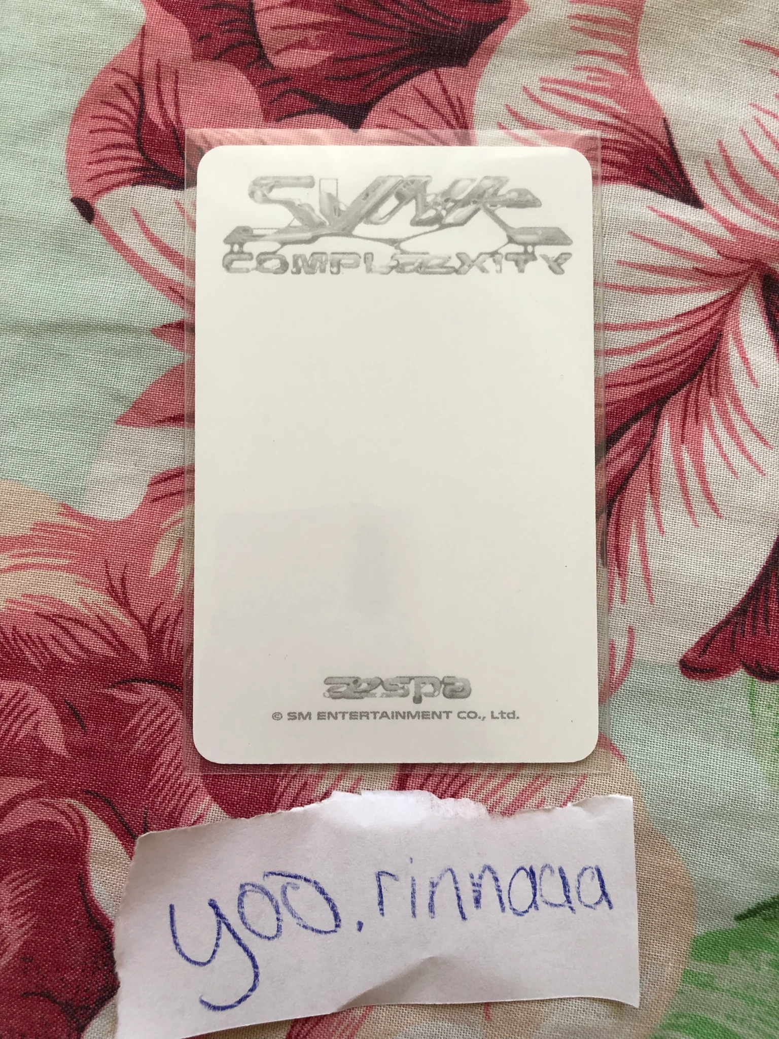 aespa Karina aespa - Karina - SYNK : COMPLæXITY Event concert trading card listing photo 2