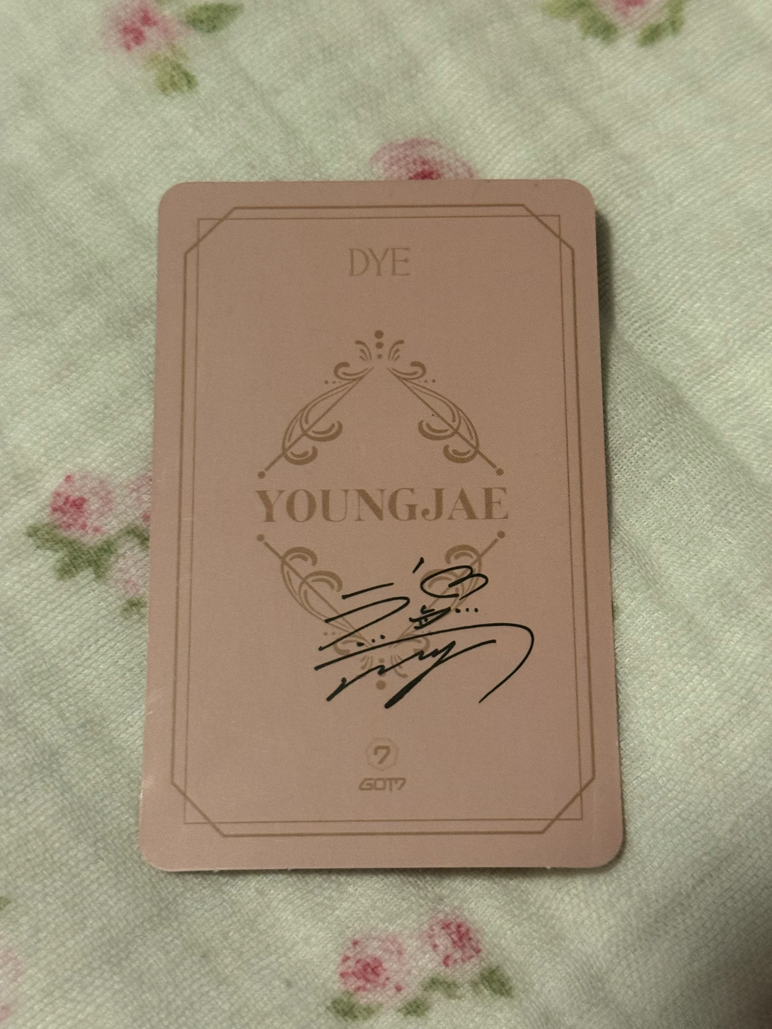 GOT7 Youngjae GOT7 - Youngjae - DYE Album album photocard listing photo 2