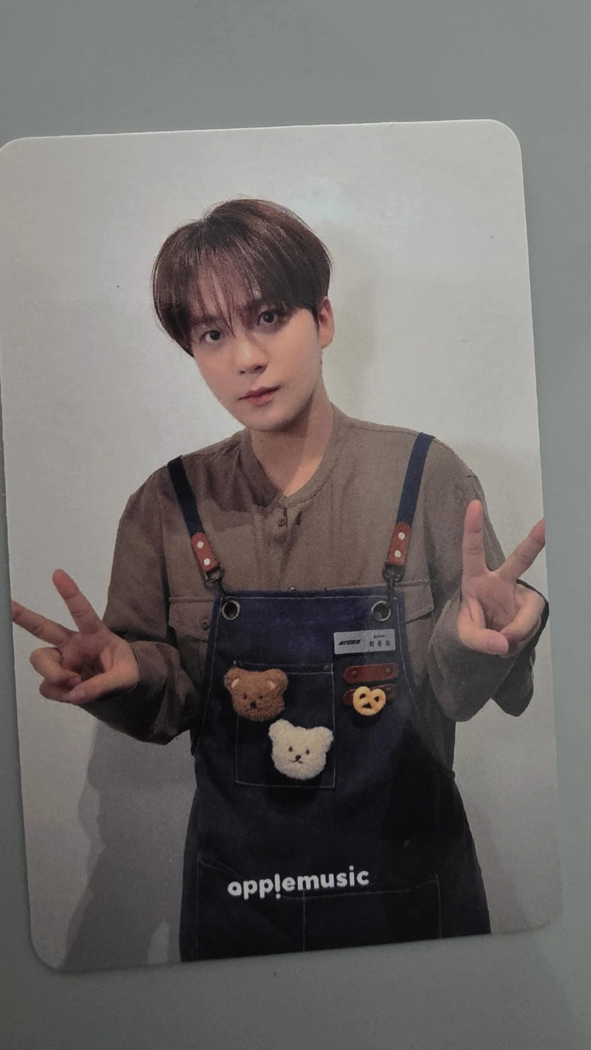 ATEEZ Jongho ATEEZ - Jongho - GOLDEN HOUR : Part.5 Album apple music round 2 double-sided video call (fancall) fansign listing photo 2