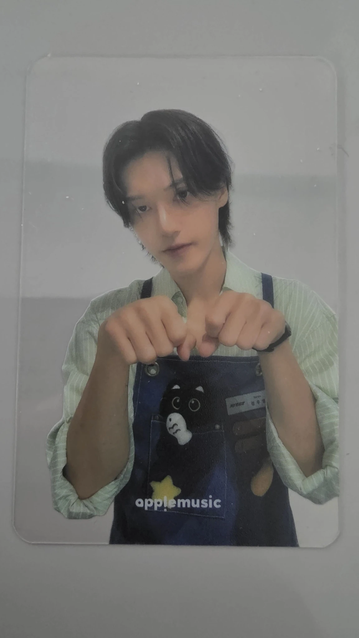 ATEEZ Wooyoung ATEEZ - Wooyoung - GOLDEN HOUR : Part.5 Album apple music cafe event round 2 video call/fancall transparent/translucent listing photo 2