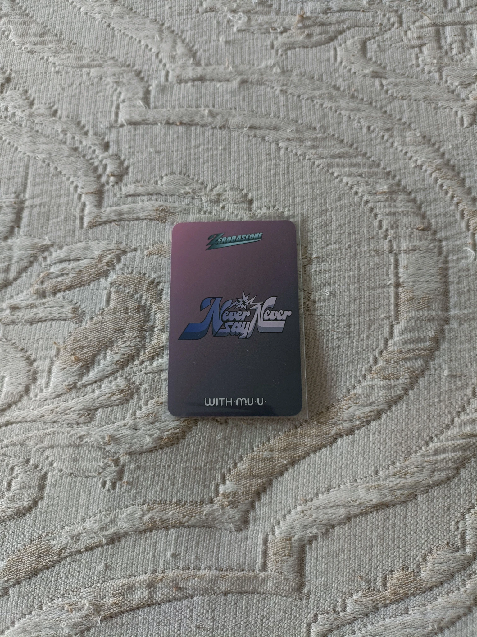 ZEROBASEONE Hanbin ZEROBASEONE - Hanbin - NEVER SAY NEVER Album withmuu video call (fancall) round 1 listing photo 2