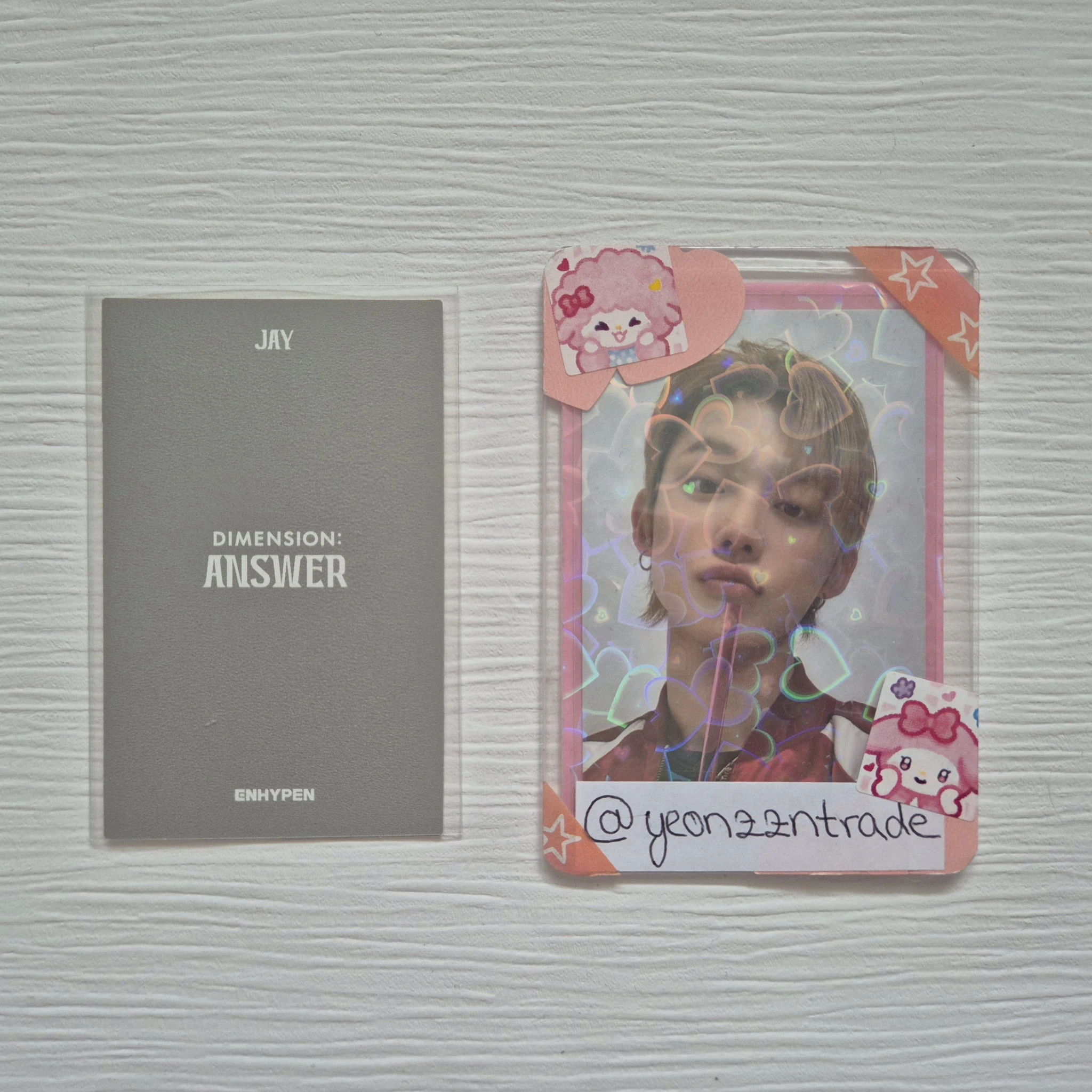 ENHYPEN Jay ENHYPEN - Jay - DIMENSION : ANSWER Album album photocard korean album no version polaroid listing photo 2