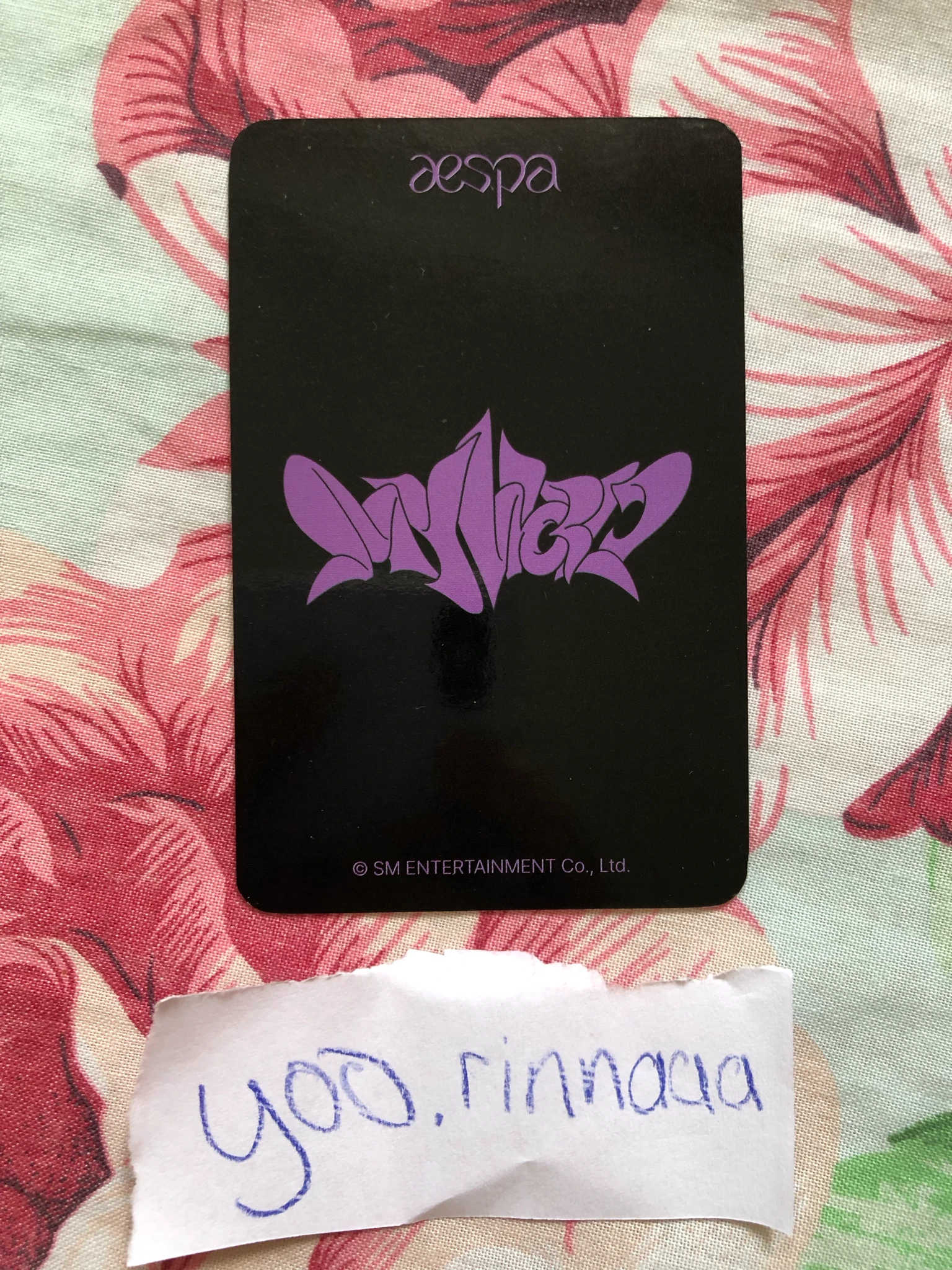 aespa Karina aespa - Karina - My World Album lucky draw everline listing photo 2