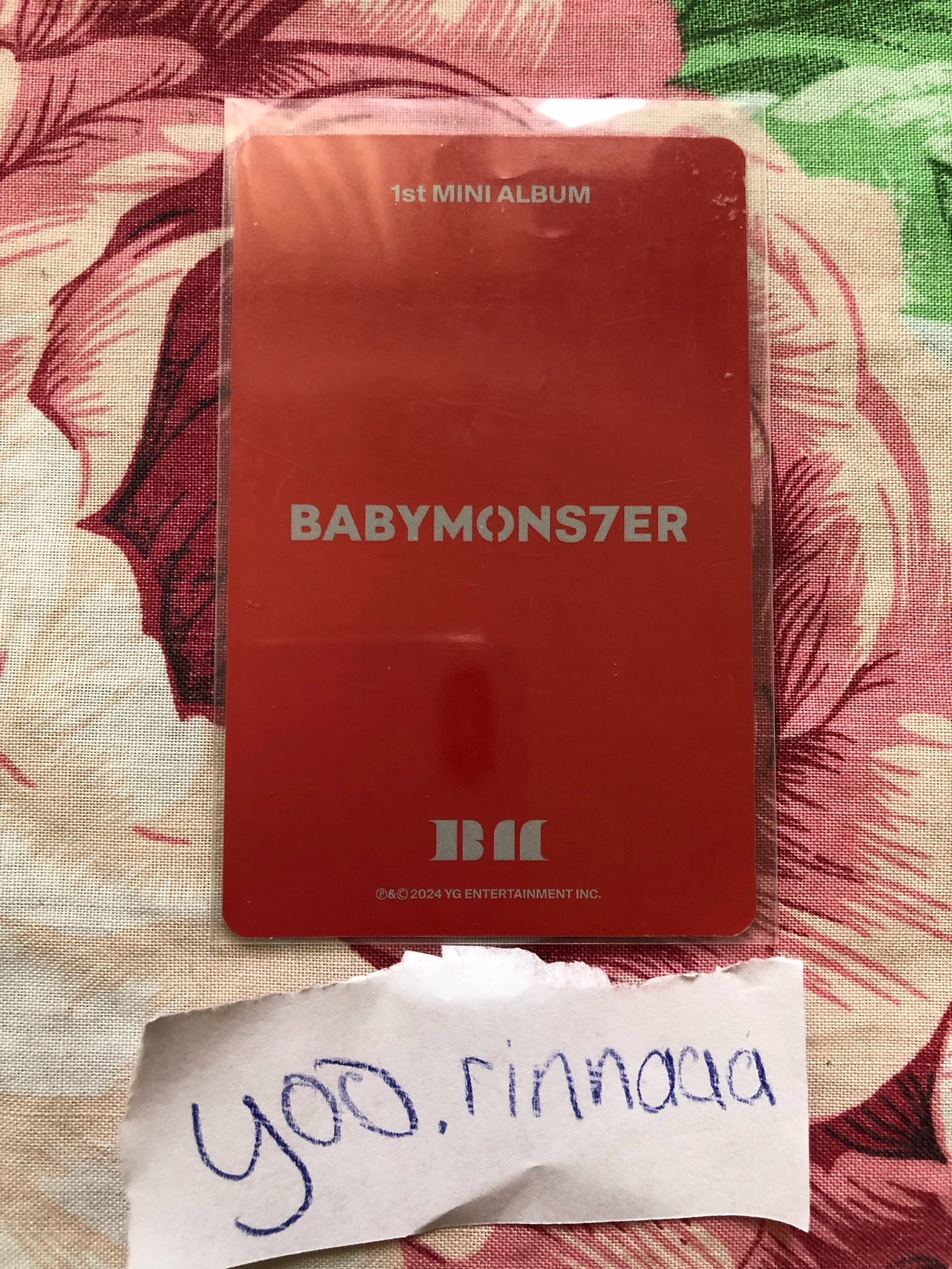 BABYMONSTER Rora BABYMONSTER - Rora - BABYMONS7ER Album yg tag version album photocard listing photo 2
