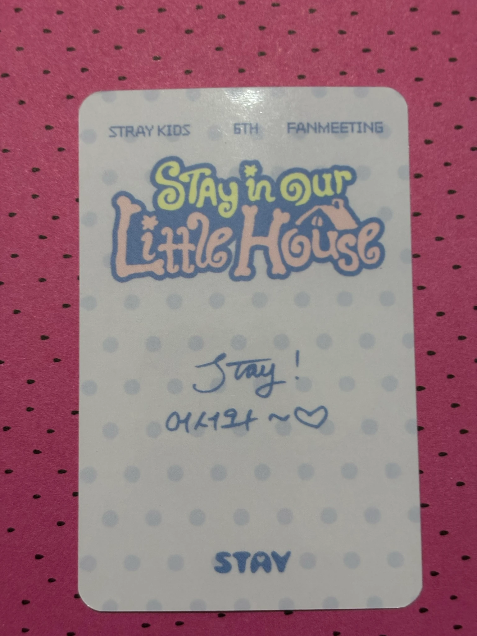 Stray Kids Bang Chan Stray Kids - Bang Chan - 6th Fanmeeting - STAY in Our Little House  Event offline fan meeting entrance benefit day 1 listing photo 2