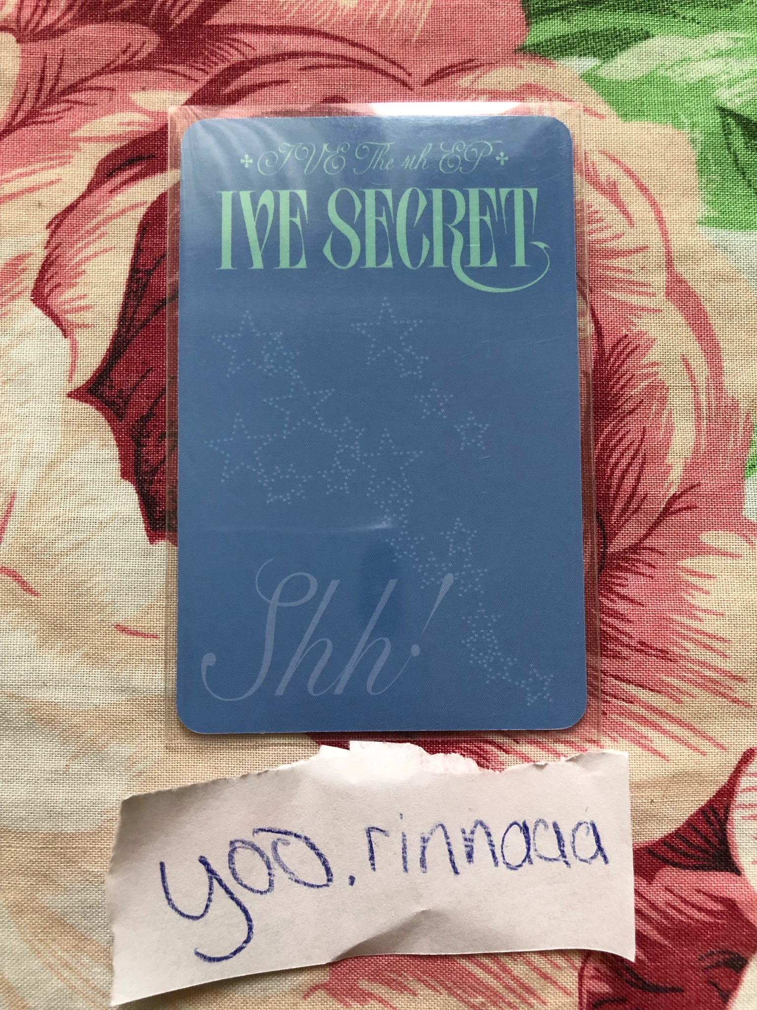 IVE Yujin IVE - Yujin - IVE SECRET Album album photocard shh! version listing photo 2