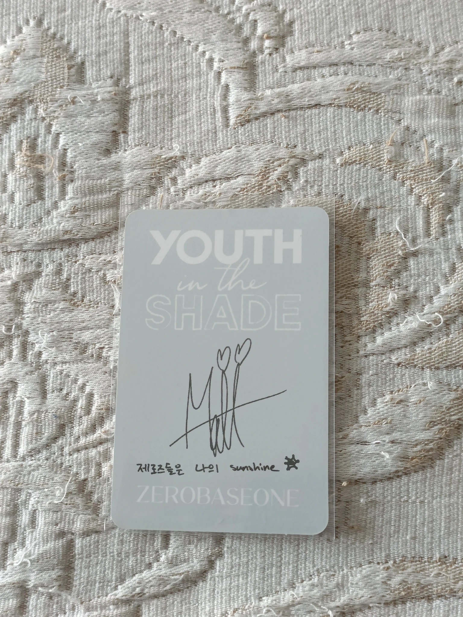 ZEROBASEONE Matthew ZEROBASEONE - Matthew - Youth in the Shade Album album photocard korean album shade version listing photo 2