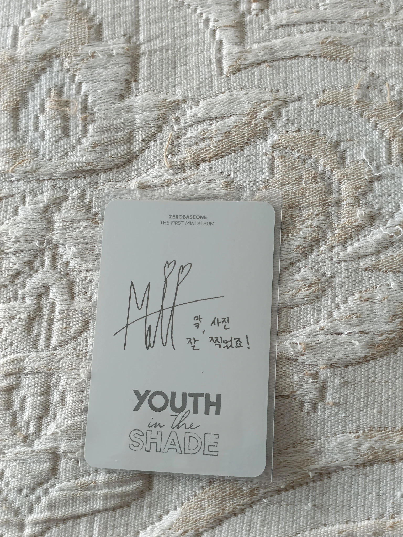 ZEROBASEONE Matthew ZEROBASEONE - Matthew - Youth in the Shade Album album photocard korean album digipack version listing photo 2
