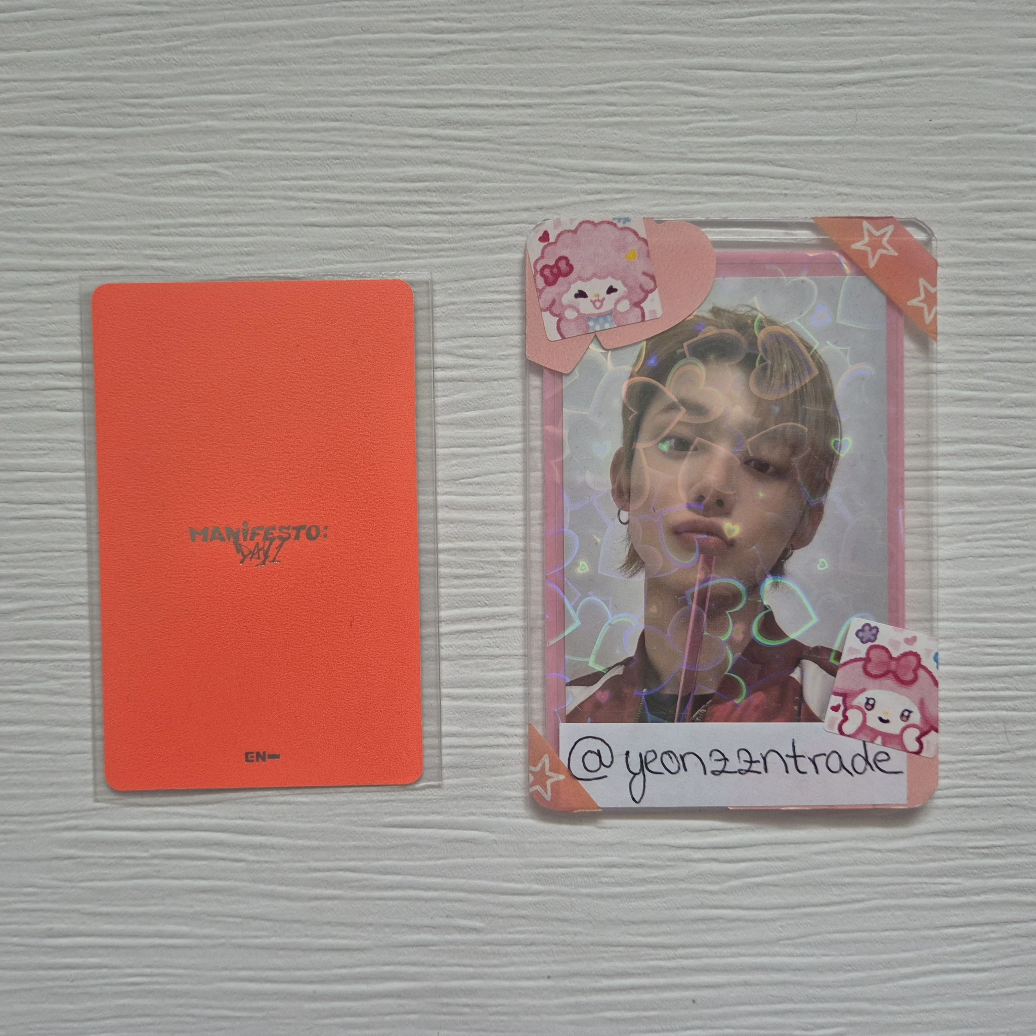 ENHYPEN Jay ENHYPEN - Jay - MANIFESTO: DAY 1 Album album photocard korean album standard version D version M version J version listing photo 2