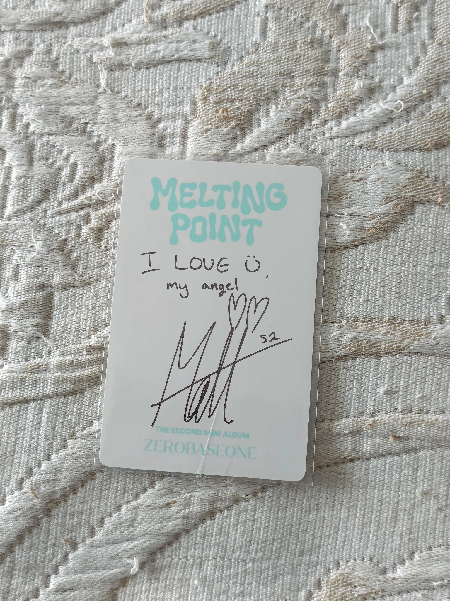 ZEROBASEONE Matthew ZEROBASEONE - Matthew - Melting Point Album album photocard mystery version B version listing photo 2