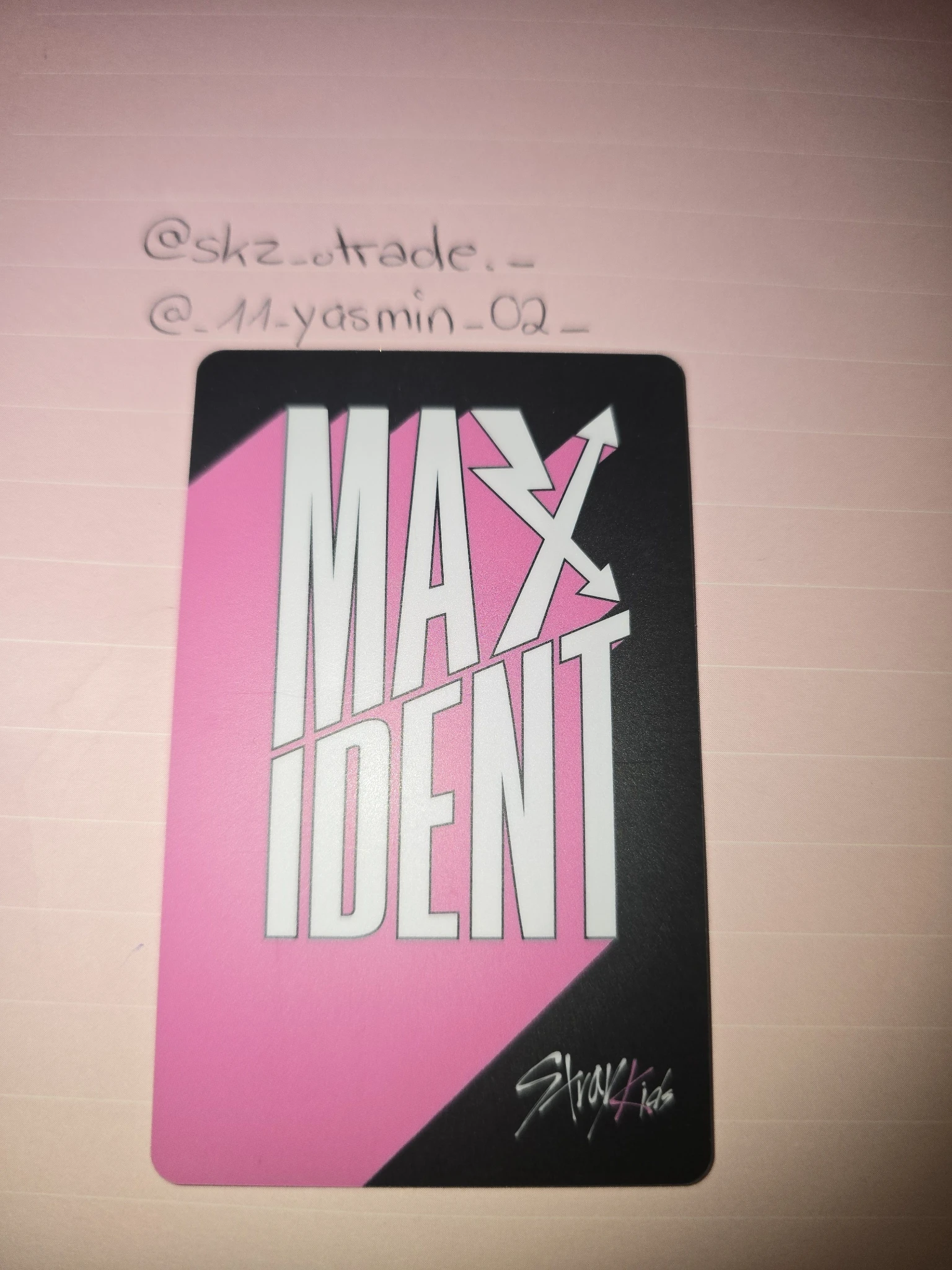 Stray Kids I.N Stray Kids - I.N - Maxident Album soundwave lucky draw round 2 pvc card listing photo 2
