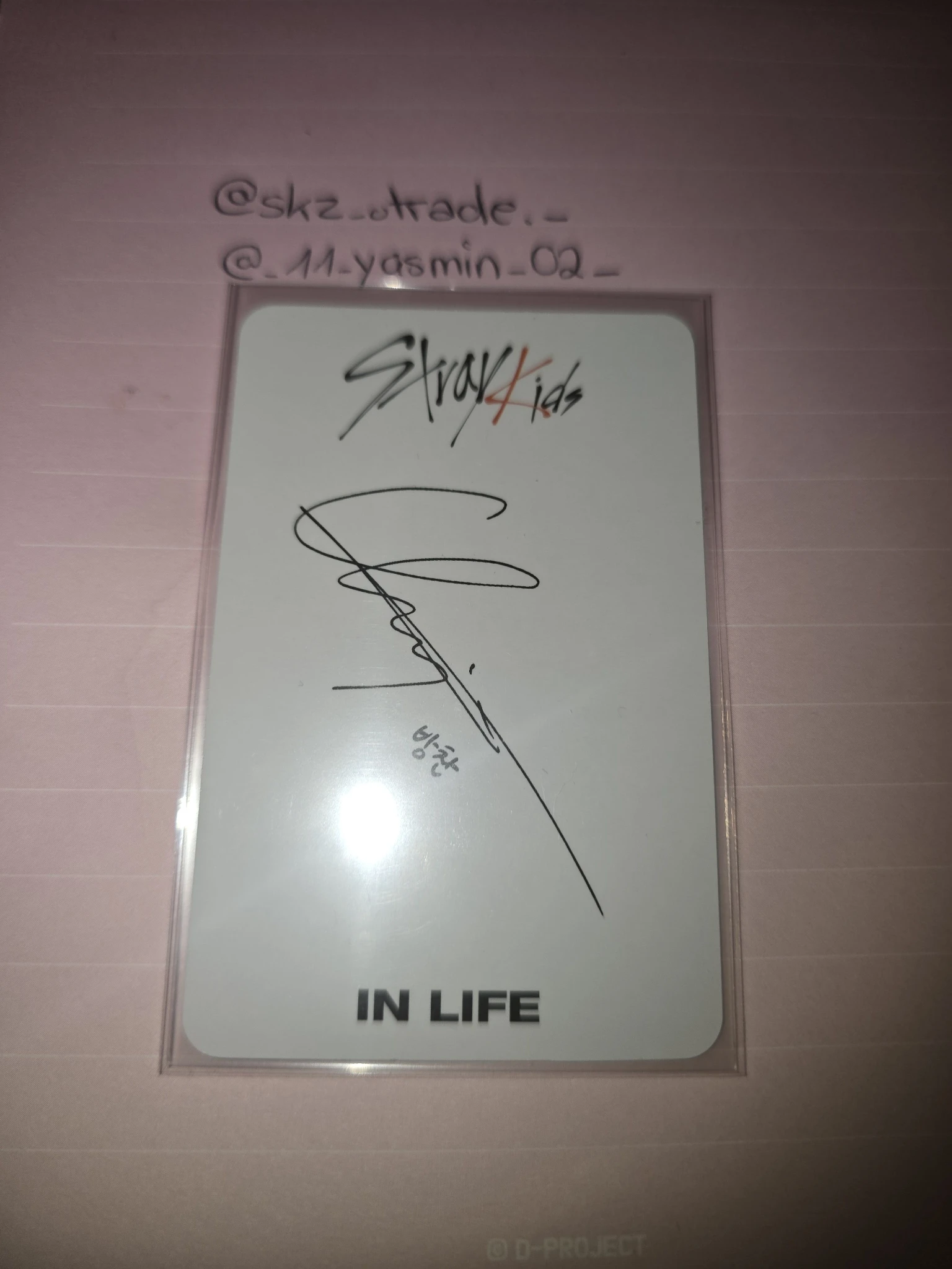 Stray Kids Bang Chan Stray Kids - Bang Chan - In Life Album yizhiyu video call fansign round 1 listing photo 2