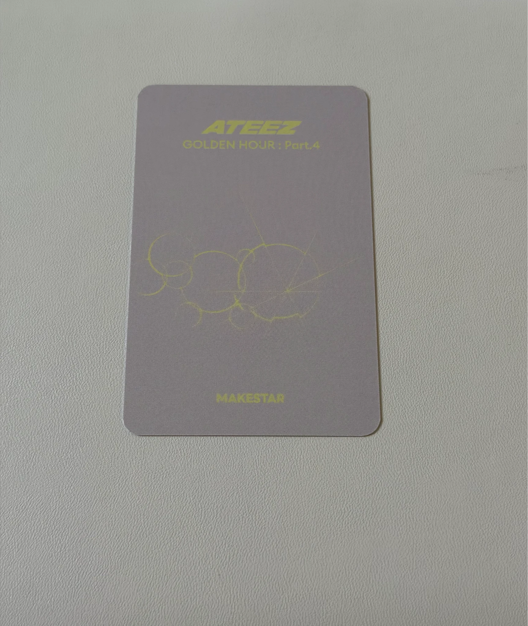 ATEEZ Hongjoong ATEEZ - Hongjoong - Golden Hour : Part.4 Album makestar fansign round 4 listing photo 2