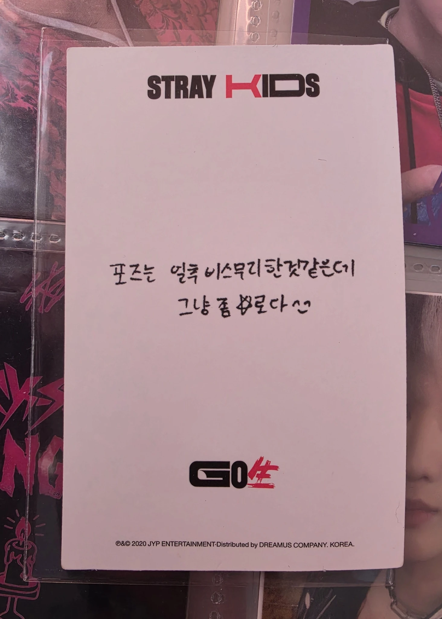 Stray Kids Changbin Stray Kids - Changbin - GO生 Album album photocard on track version listing photo 2