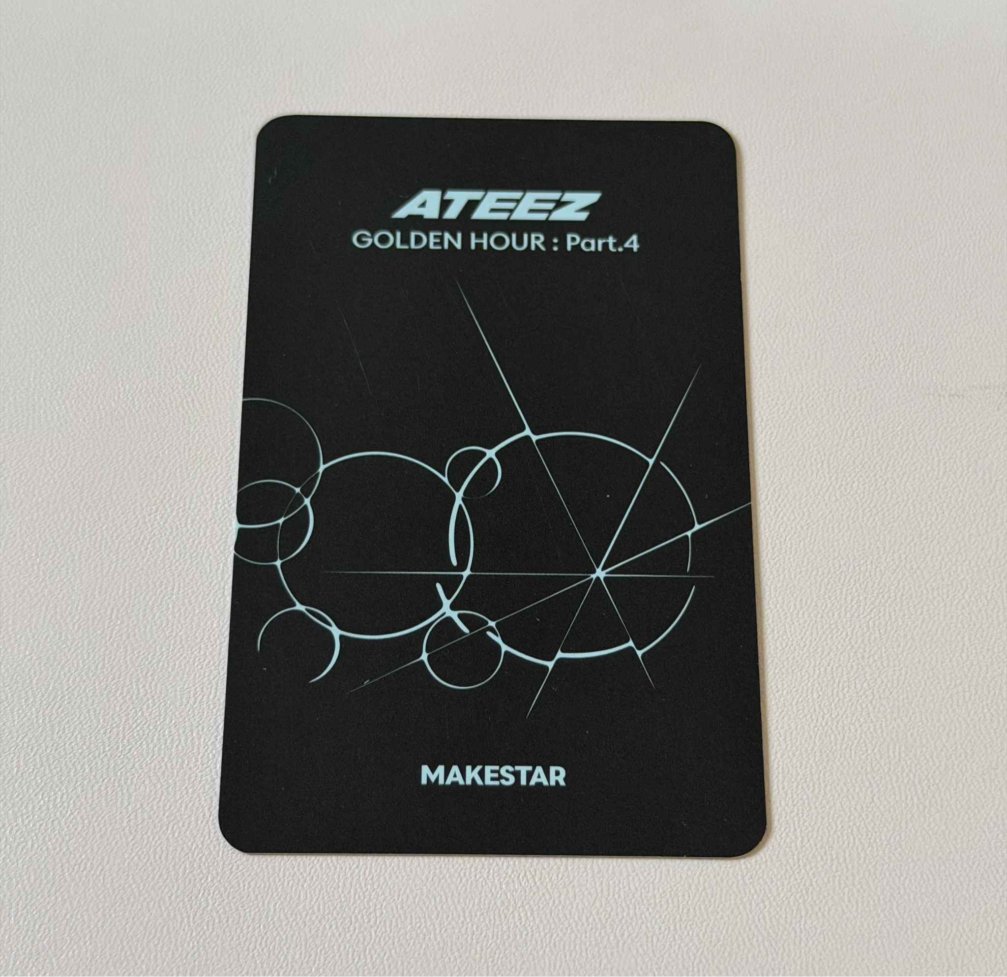 ATEEZ Hongjoong ATEEZ - Hongjoong - Golden Hour : Part.4 Album round 2 makestar fansign listing photo 2