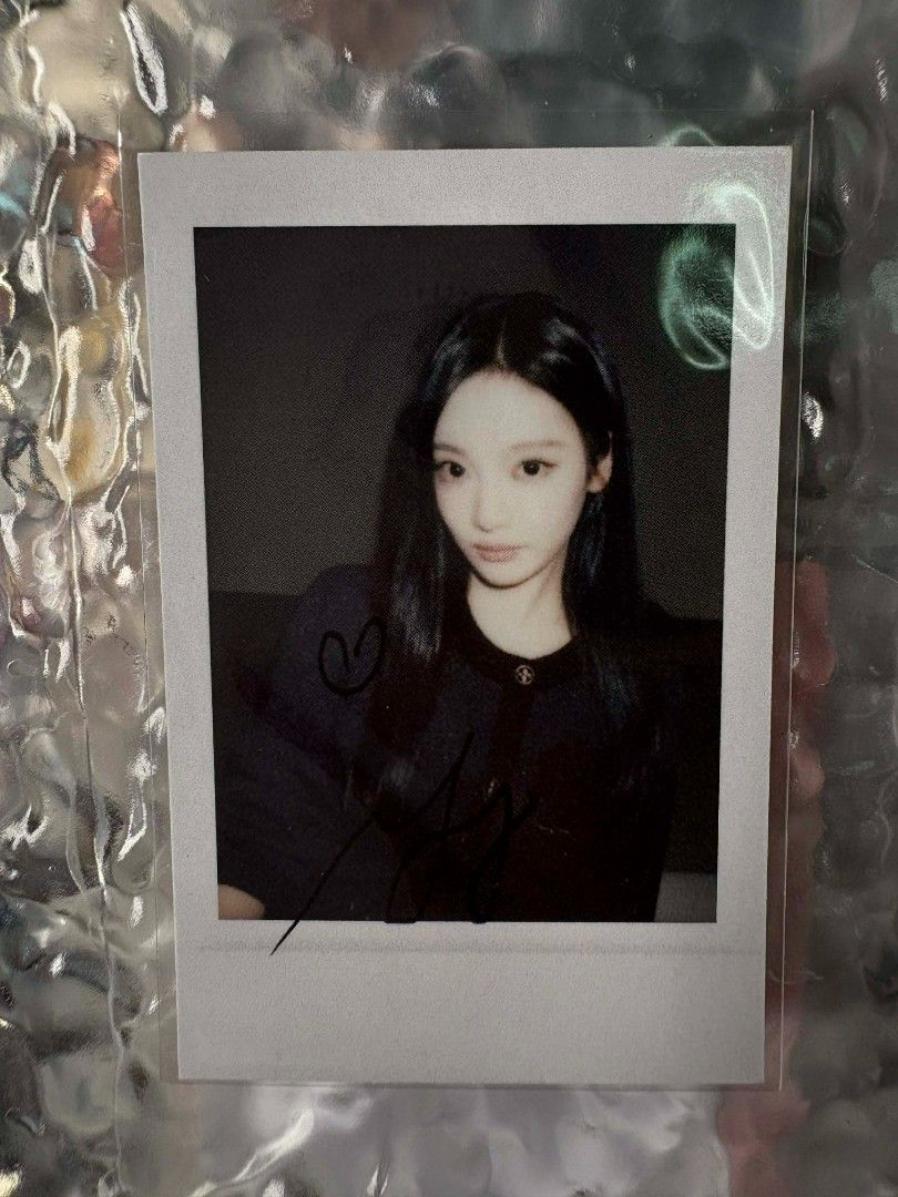 aespa Ningning aespa - Ningning - Rich Man Album lucky draw (LD) starriver round 1 polaroid printed signature listing photo 2