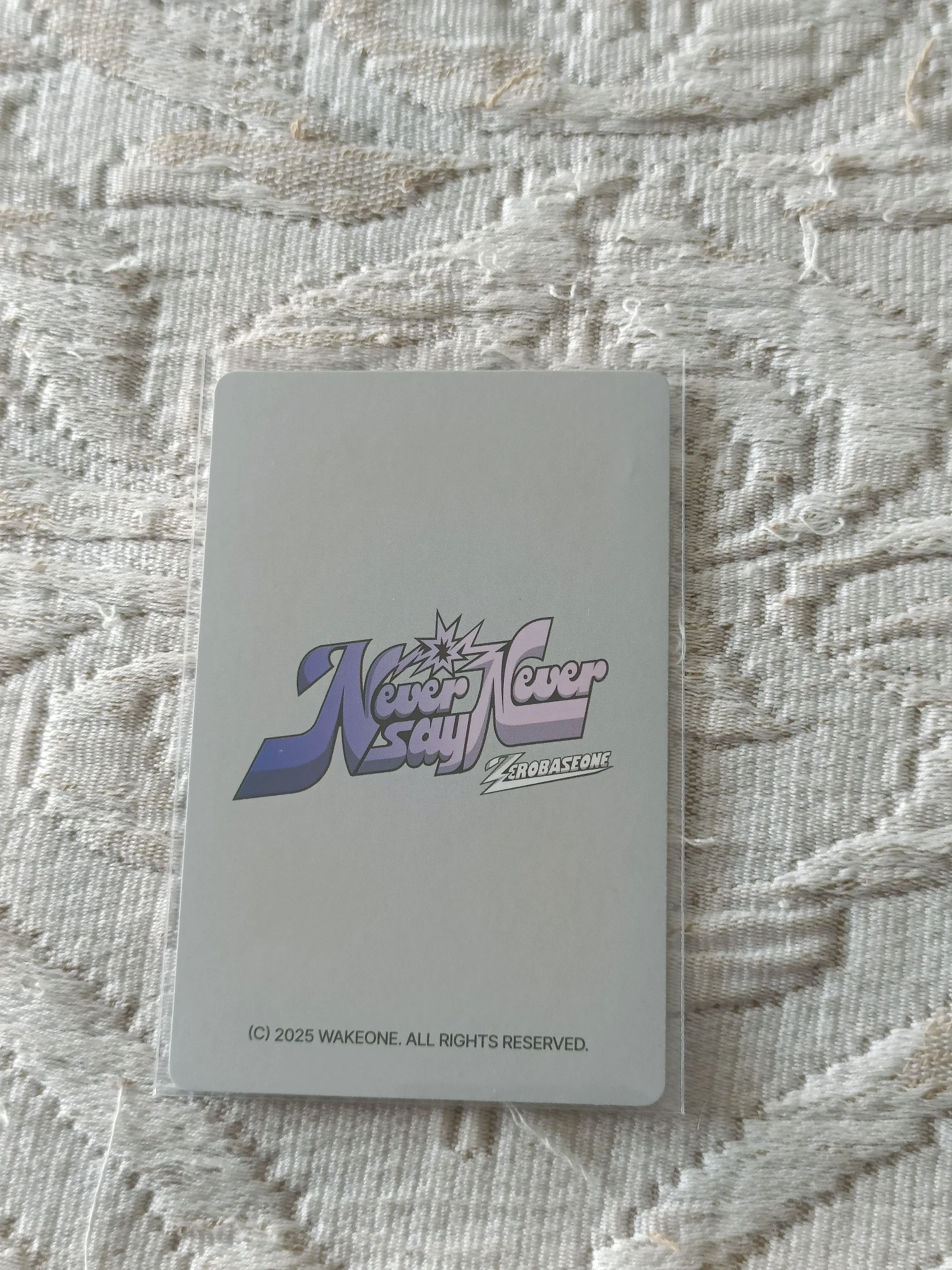 ZEROBASEONE Jiwoong ZEROBASEONE - Jiwoong - NEVER SAY NEVER Album keyring version album photocard photocard set FPO listing photo 2