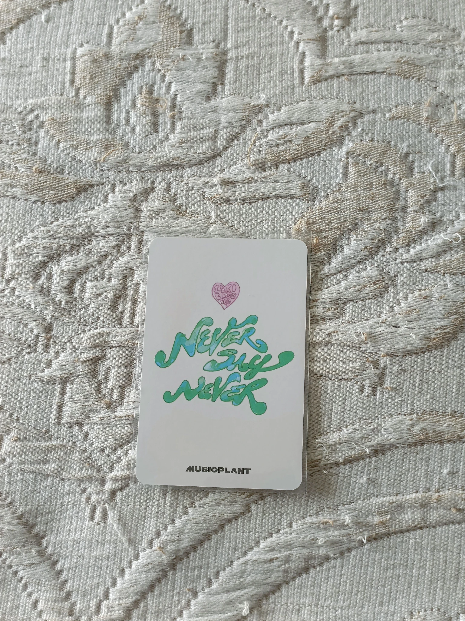 ZEROBASEONE Jiwoong ZEROBASEONE - Jiwoong - NEVER SAY NEVER Album musicplant (music plant) fansign digipack version listing photo 2